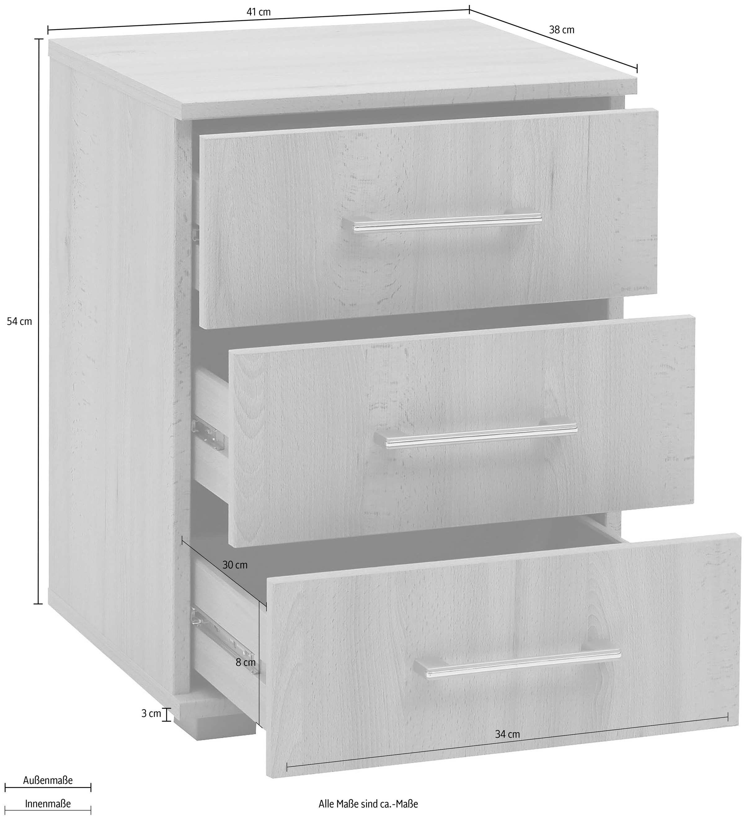 priess Table de nuit »Lindau«