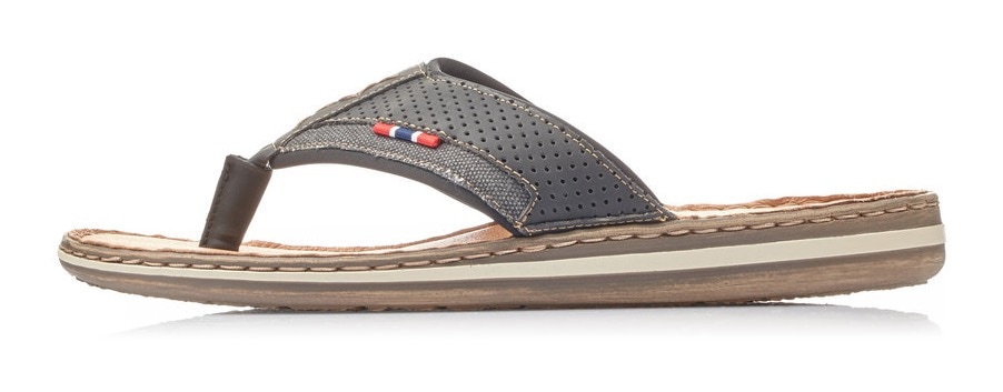 Rieker Zehentrenner  Sommerschuh, Strandschuh mit weicher Leder-Innensohle