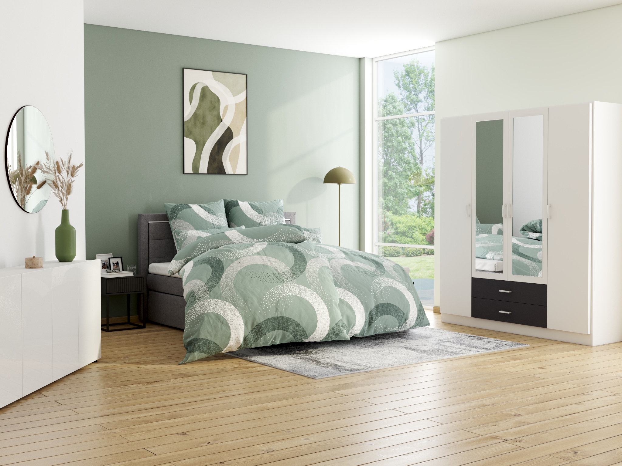 Guido Maria Kretschmer Home&Living Drehsessel »Seet, Polstersessel mit Hocker,« 2 Stk. tlg. 360° drehbar, Relaxsessel inkl. Hocker