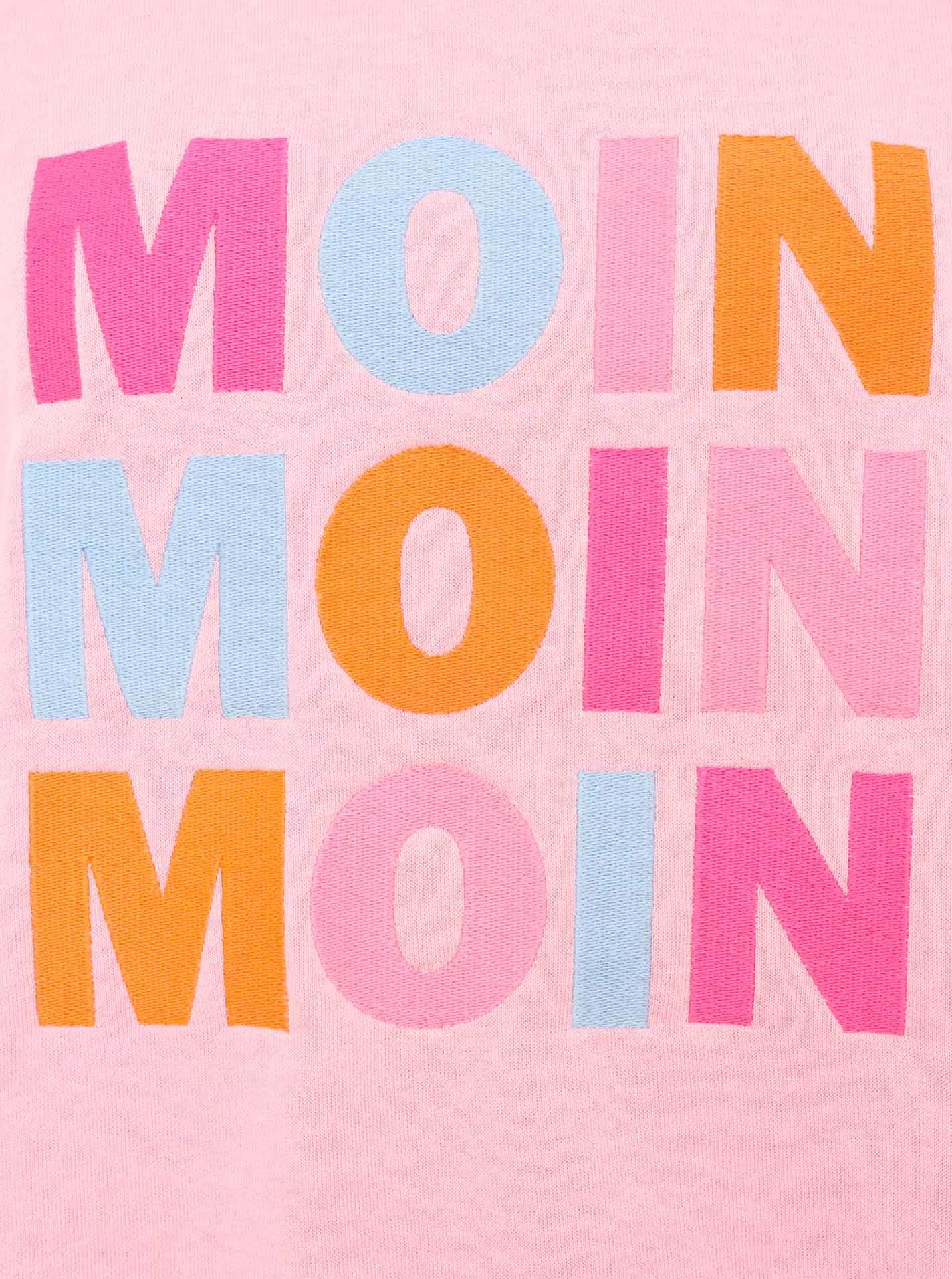 Zwillingsherz Sweatshirt »"MOIN MOIN MOIN"«, mit Used-Look Kanten und nordischem Gruss
