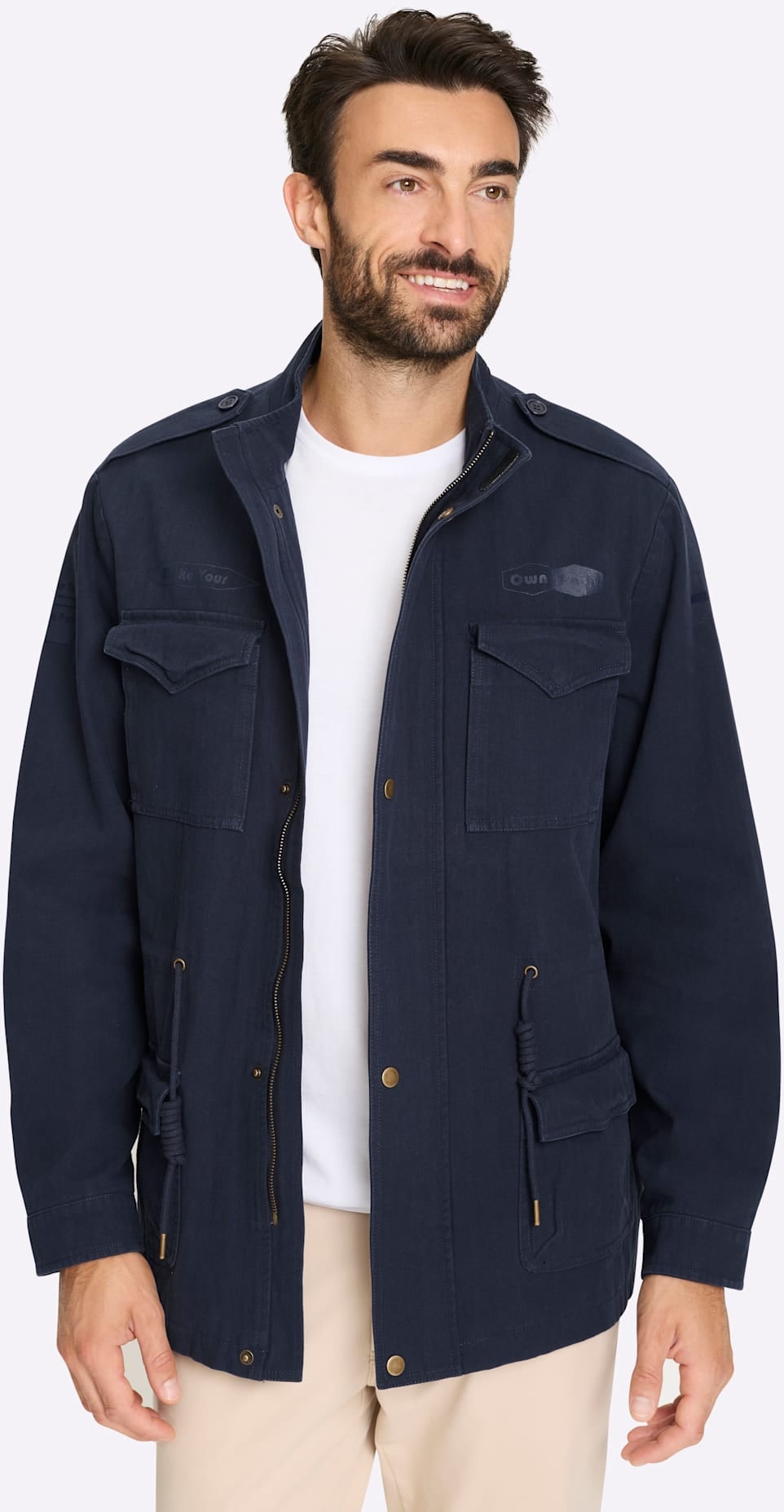 Marco Donati Langjacke ohne Kapuze