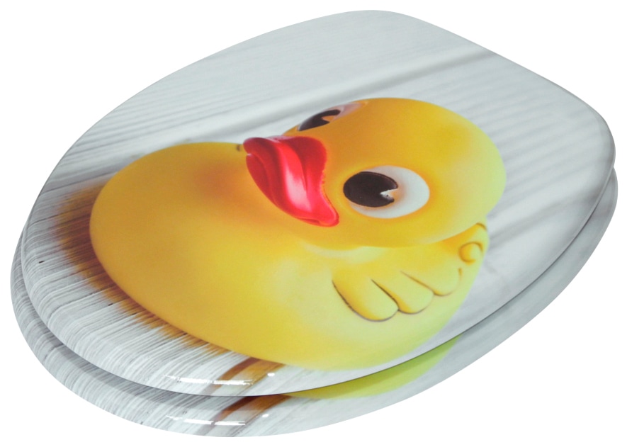 Sanilo Siège de WC »Quietscheente« mit Absenkautomatik