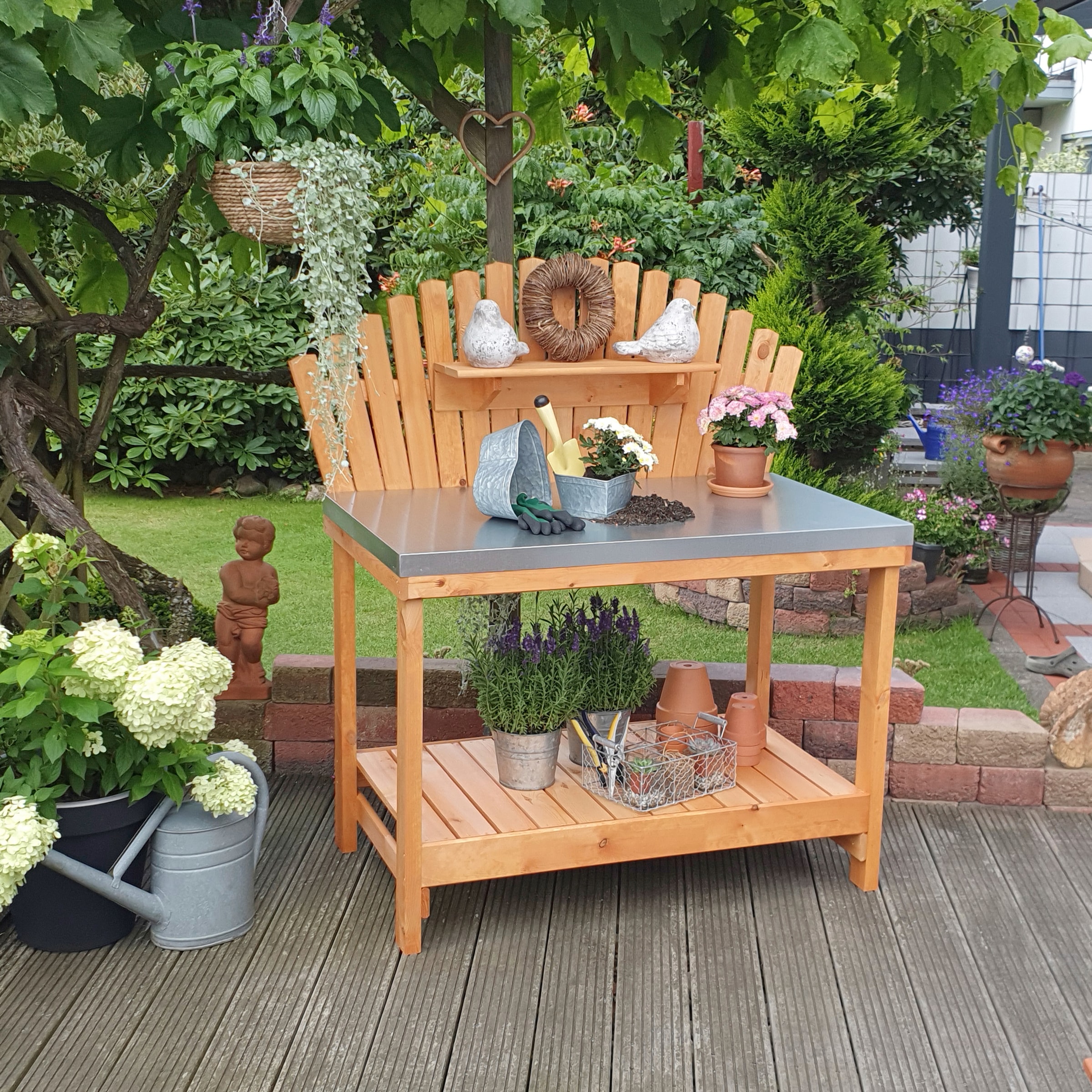 promadino Table de plantation »Helga« LxPxH : 116x69x139 cm