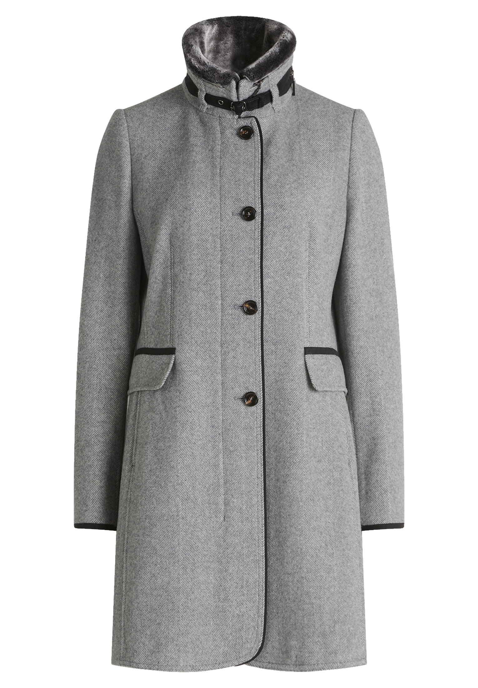 Gil Bret Manteau en laine , mit Wolle, Stehkragen und Knopfleiste
