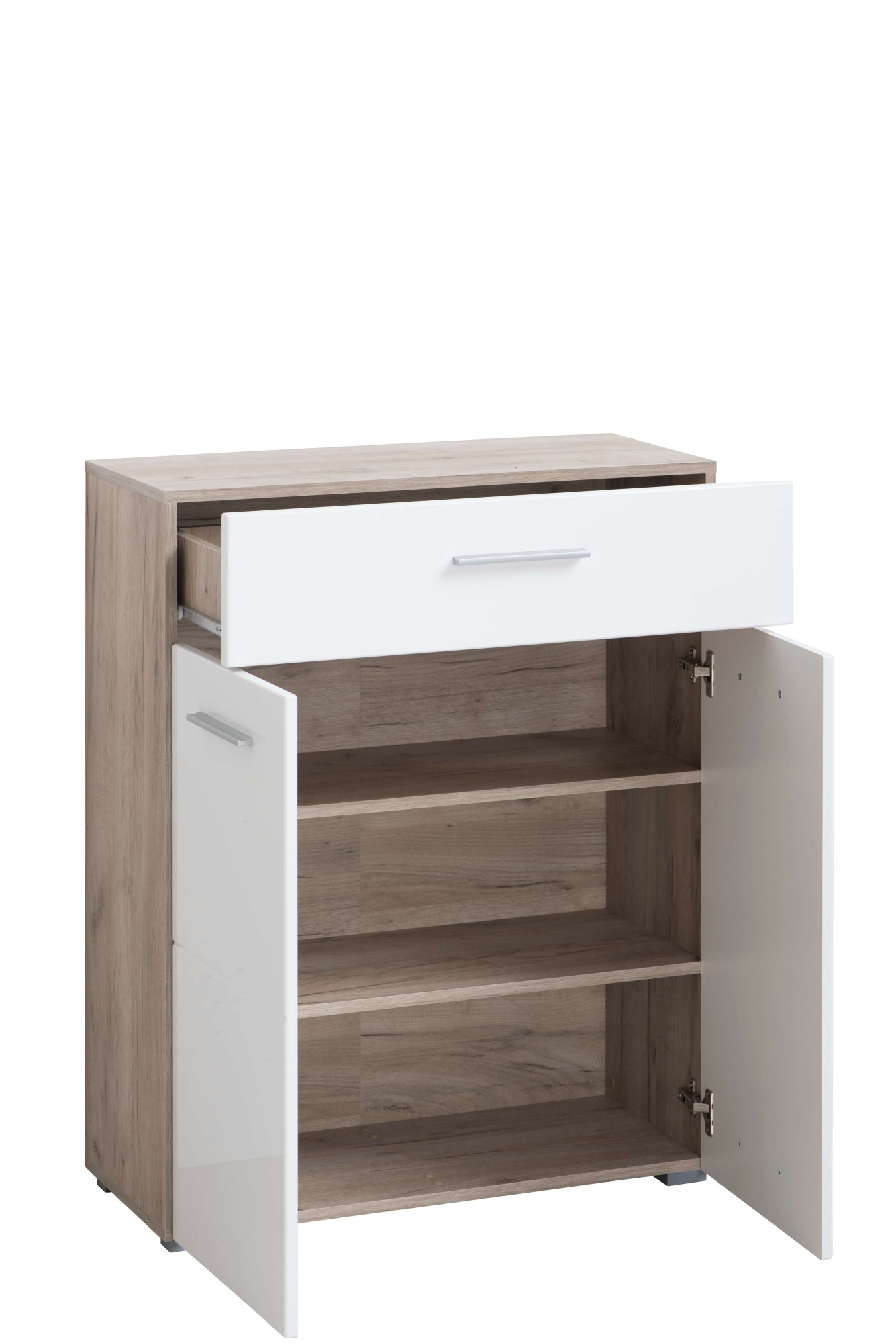 Home affaire Armoire à chaussures »Beny, Schuhkommode, Schuhregal, mit einer Schublade, Höhe 98 cm« Hochglanzfronten, 2 Türen, Breite 79 cm