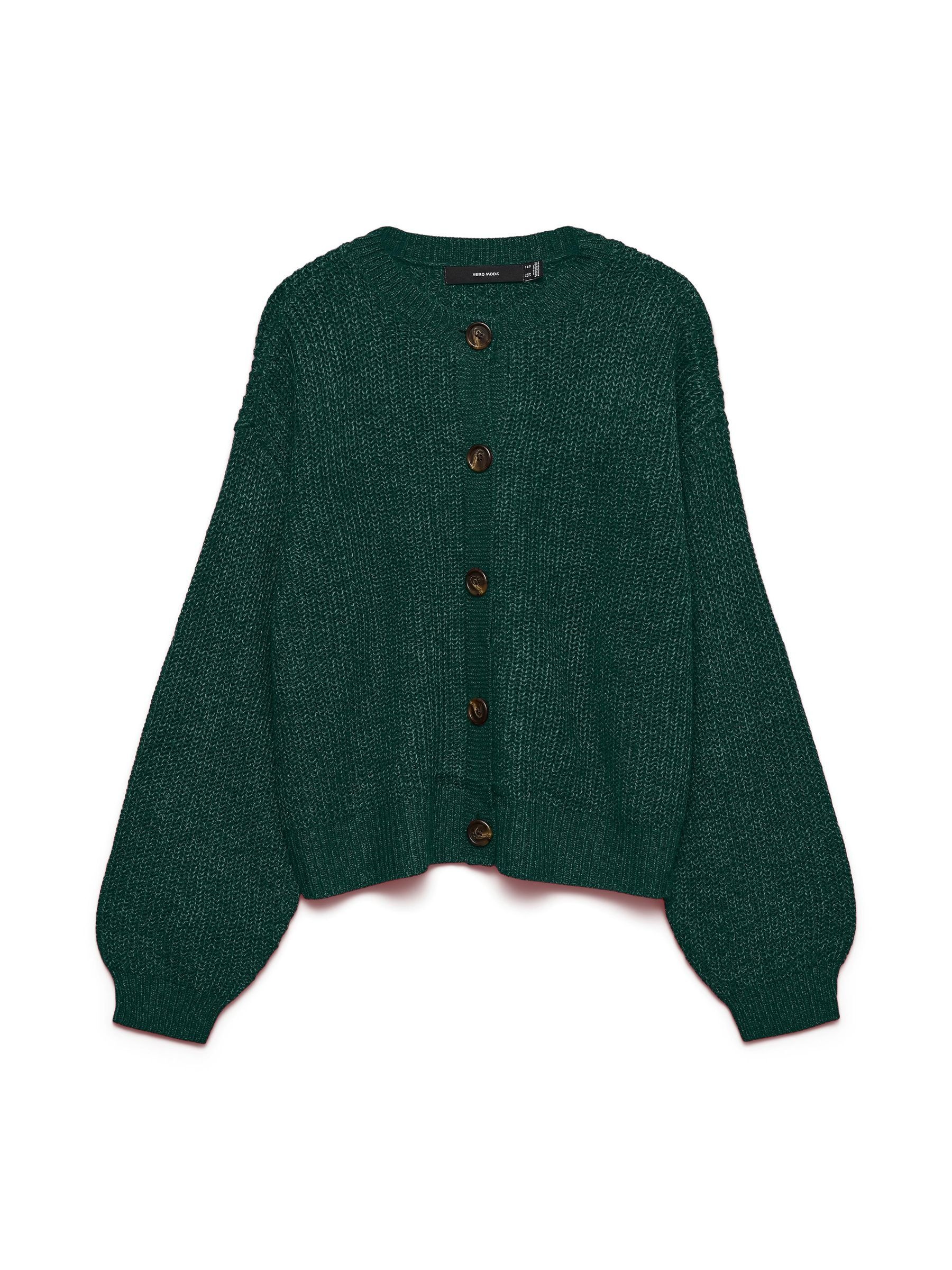 Vero Moda Veste en tricot »VMLEA LS O-NECK CARDIGAN NOOS« fibre synthétique, coupe ample
