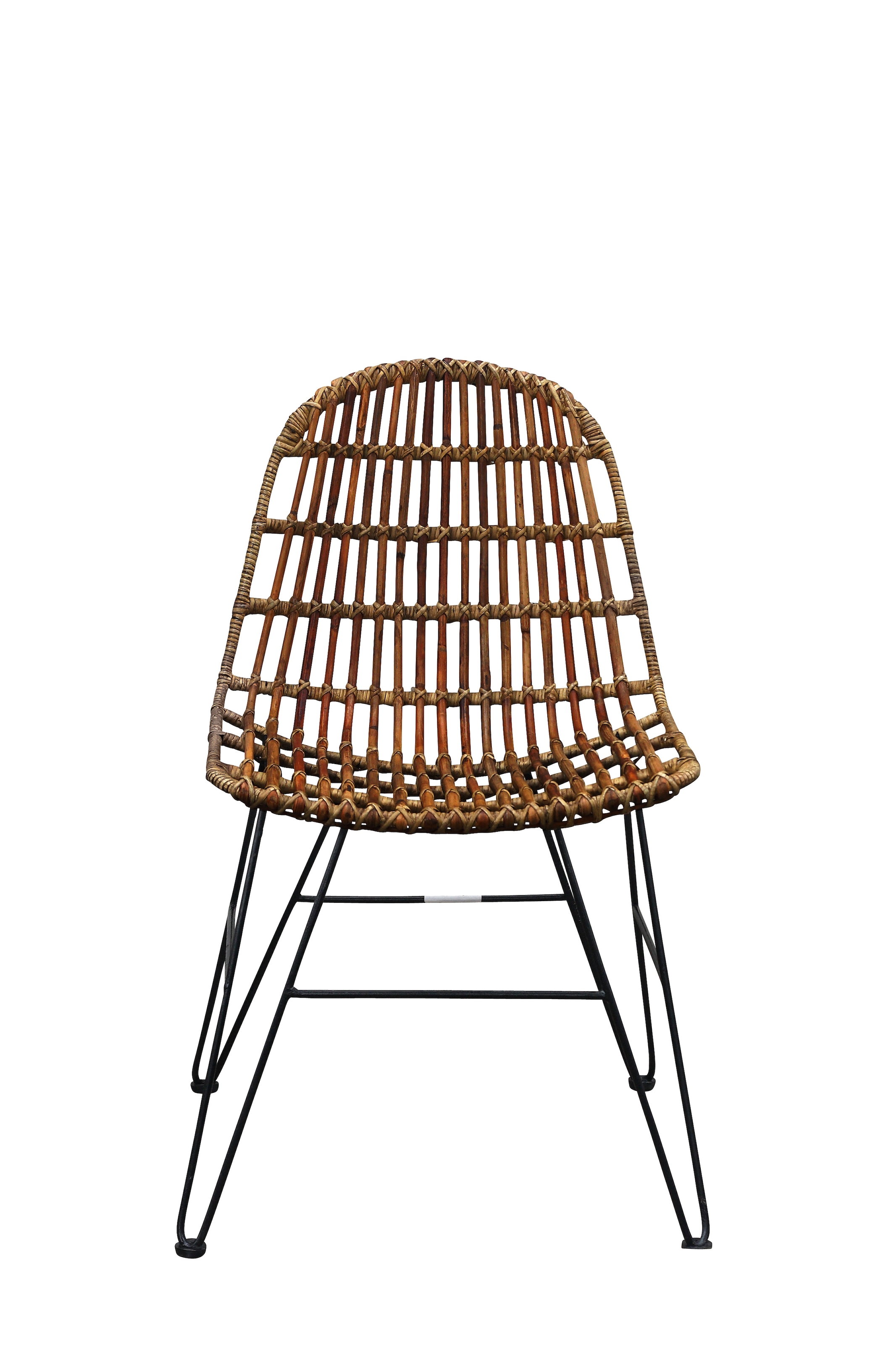 SIT Chaise en rotin () motif chevrons dans le dos
