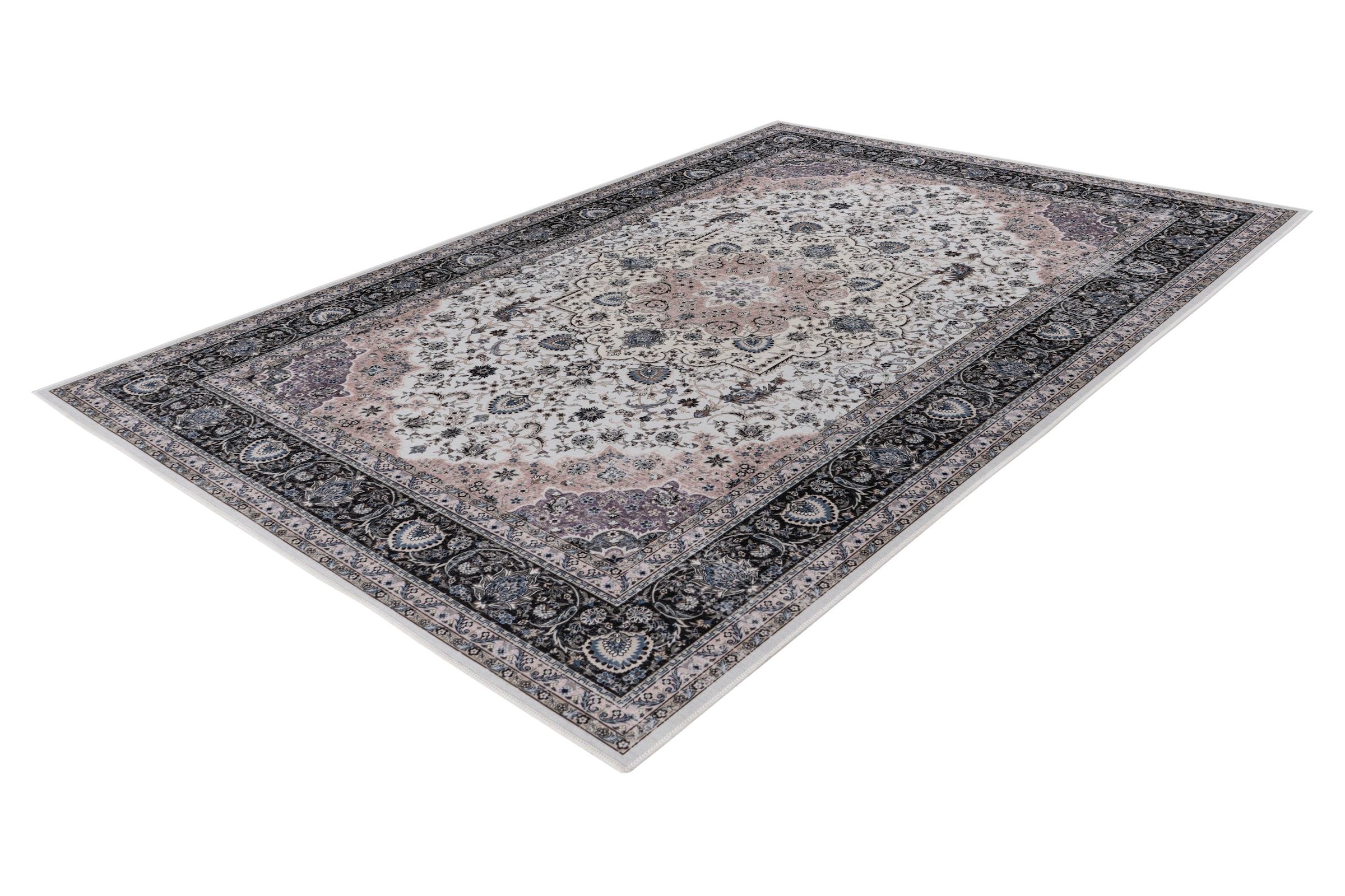Kayoom Teppich »Loyalty 125« rechteckig 6 mm Höhe Kurzflor, Orient Optik, Wohnzimmer