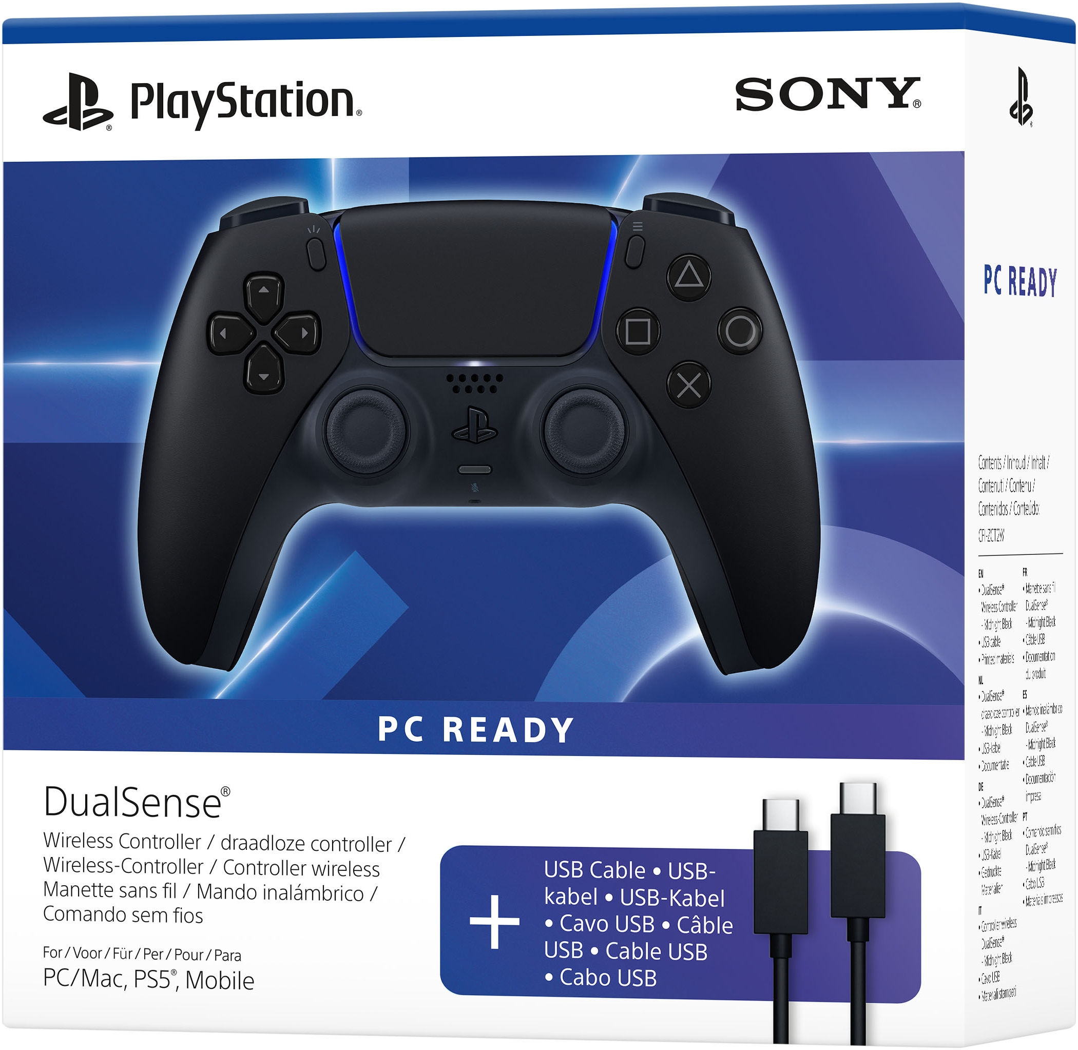 PlayStation 5 PlayStation 5-Controller »DualSense Wireless-Controller + USB-Kabel für PC«