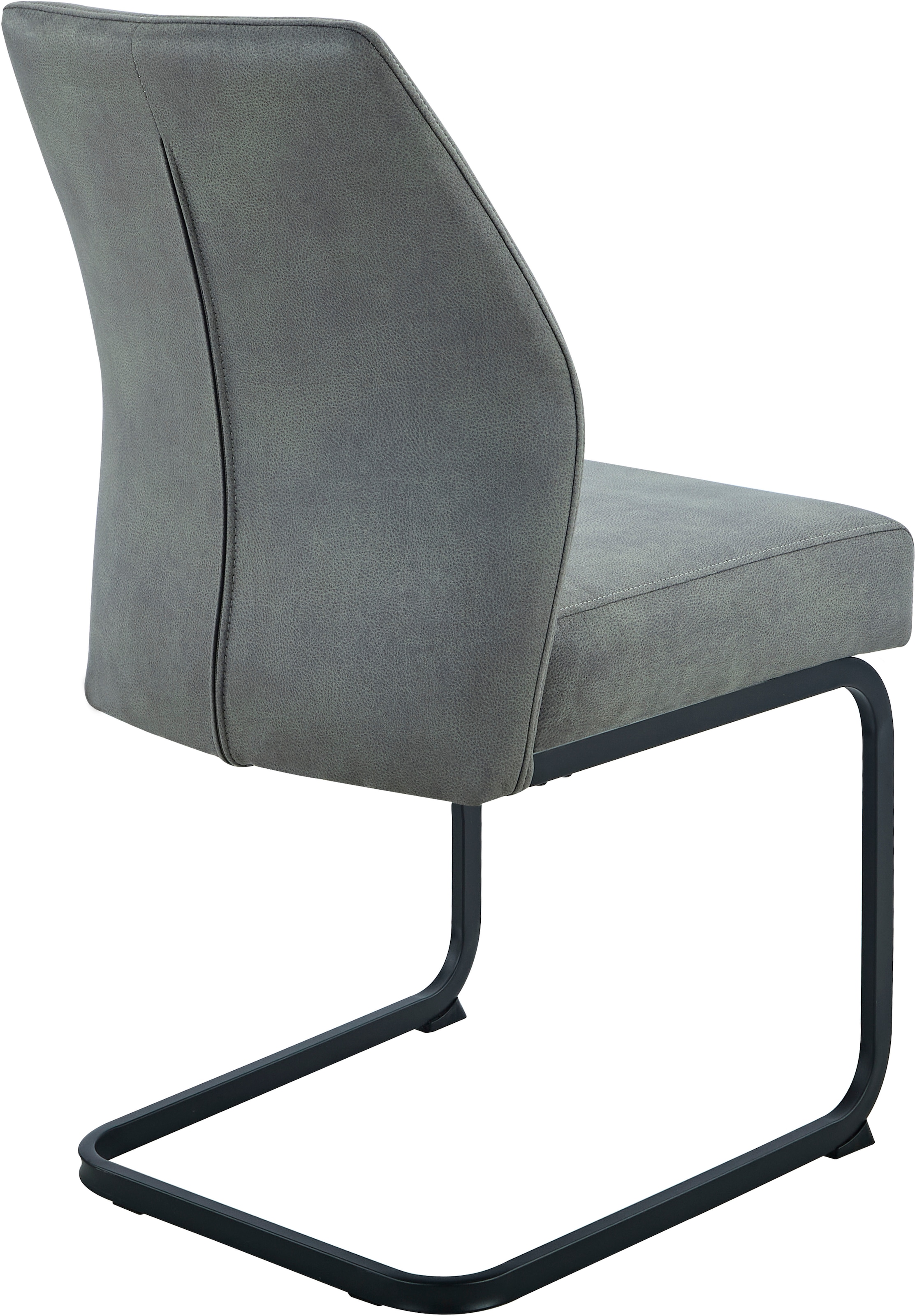 HELA Ensemble de salle à manger »ISAR« Set, 5 tlg. 5tlg., Marmoroptik (glänzend), Schwingstuhl, Federkorb