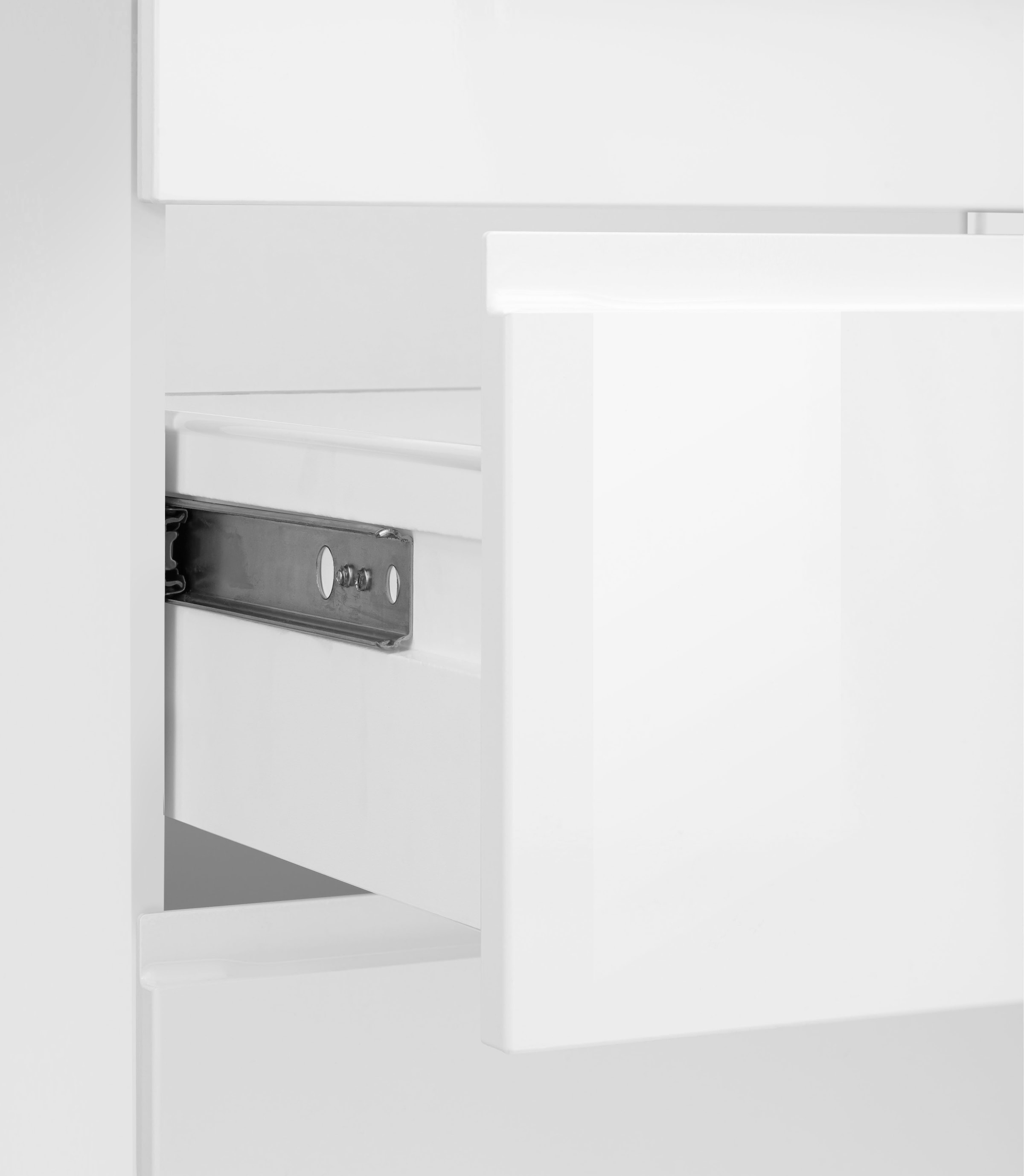 KOCHSTATION »KS-Virginia,neu in verbesserter Ausführung« Arbeitsplatte 38 mm stark, Stauraum, Softclose,  Stellbreite 230/190 cm, Soft-Close, ohne E-Geräte