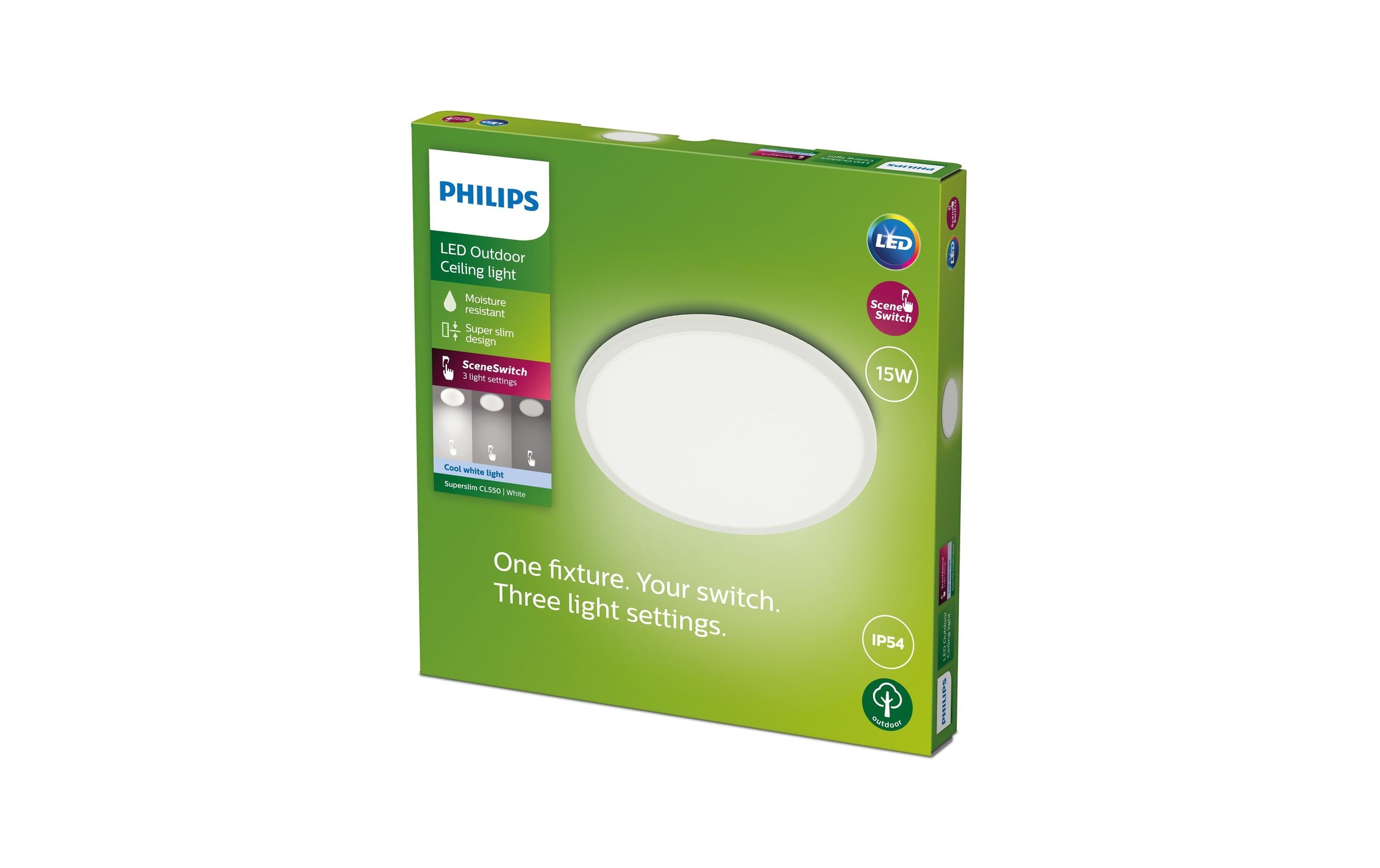 Philips Deckenleuchte »Superslim CL5« Neutralweiss