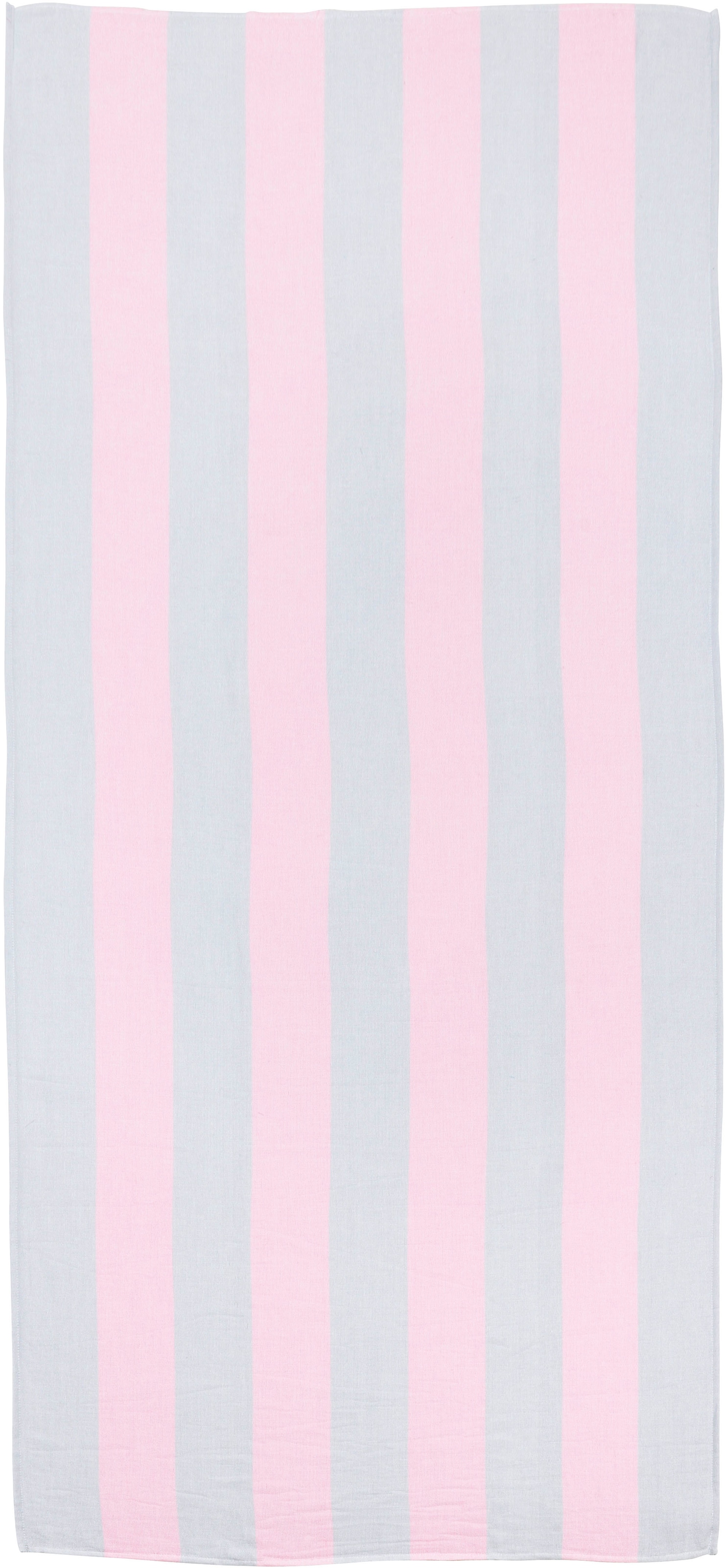 done.® Drap de hammam »California« Serviette de plage avec rayures colorées voyantes