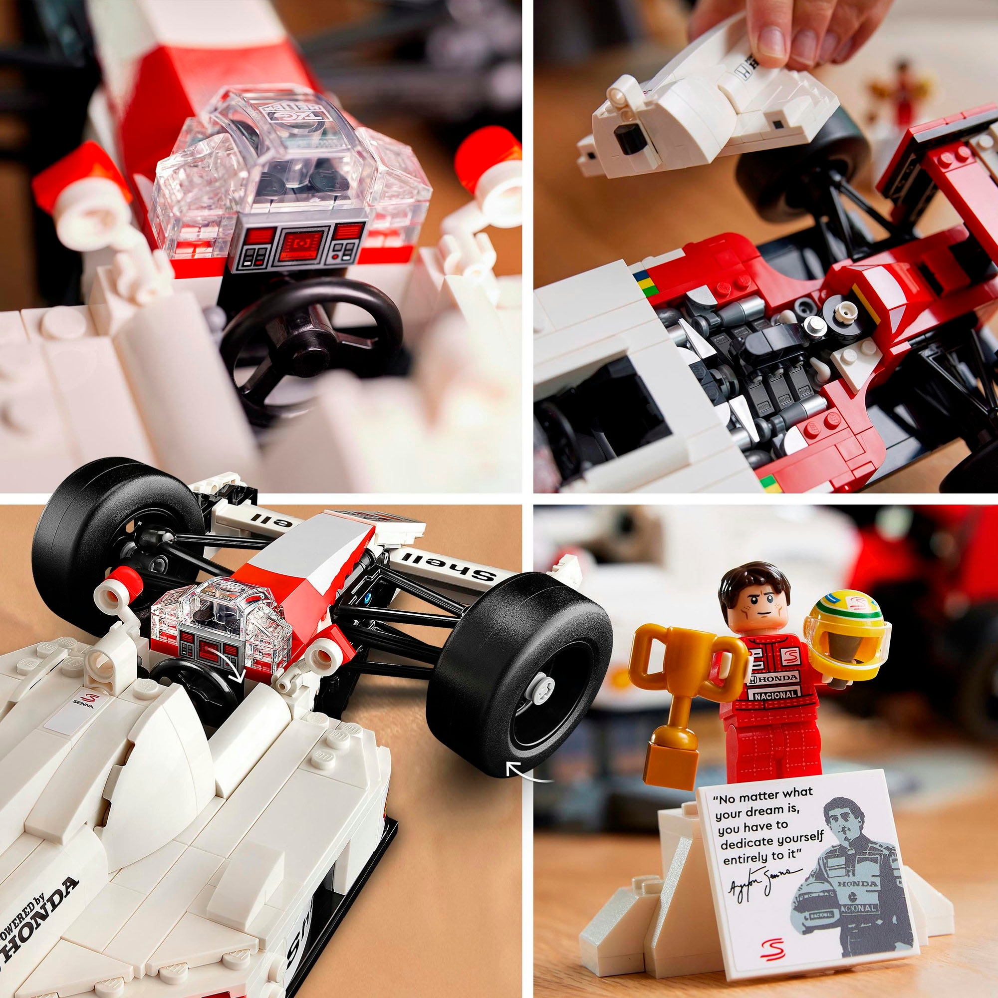 LEGO® Konstruktionsspielsteine »McLaren MP4/4 & Ayrton Senna (10330), LEGO® Icons« Made in Europe