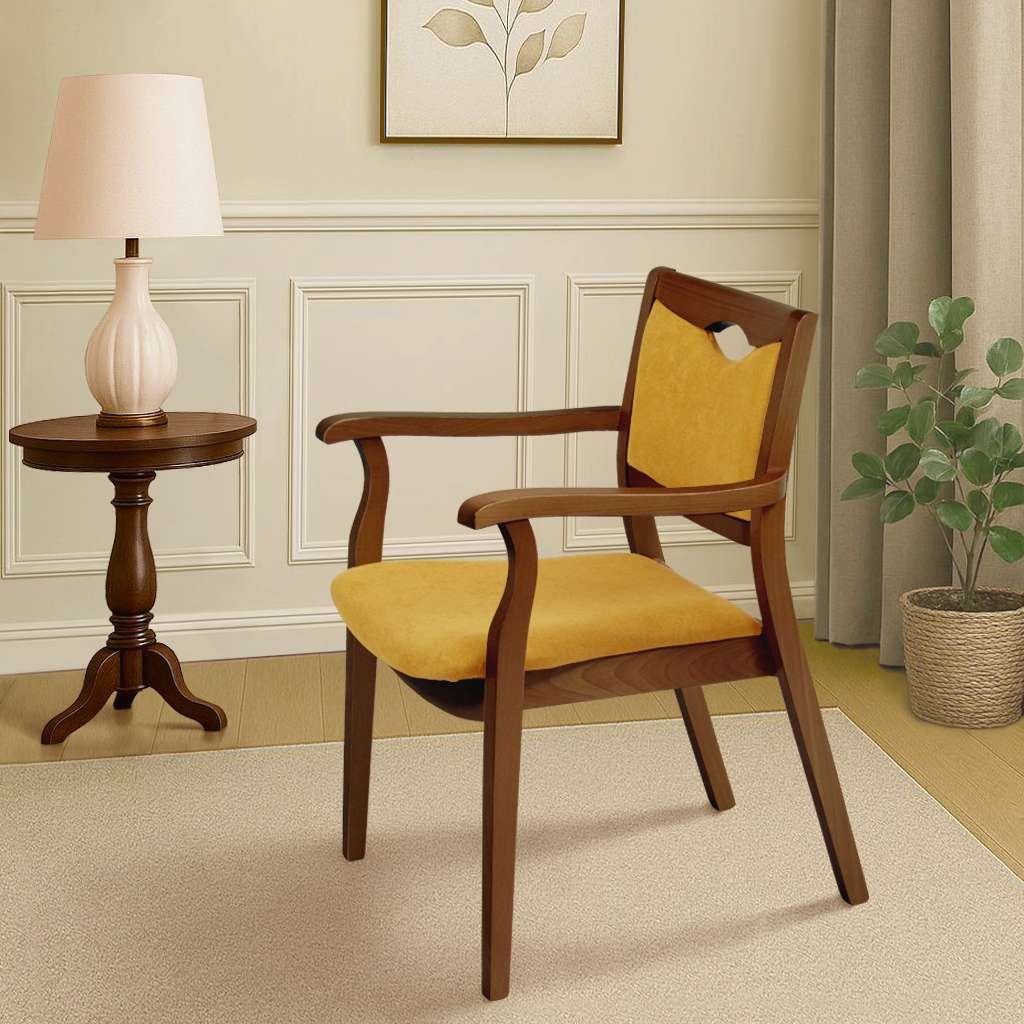 Home affaire Chaise avec accoudoirs »London, Stuhl, Komfortsessel, 3 Gestellfarben, Made in Italy« () 1 cuisextra confortable, ergonomique, tissu déperlant, bois massif