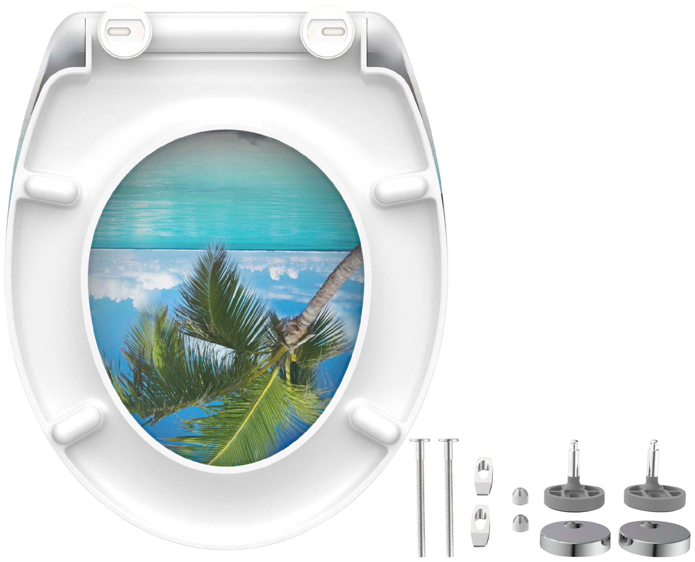 Schütte WC-Sitz »CARRIBEAN« Duroplast, mit Absenkautomatik und Schnellverschluss