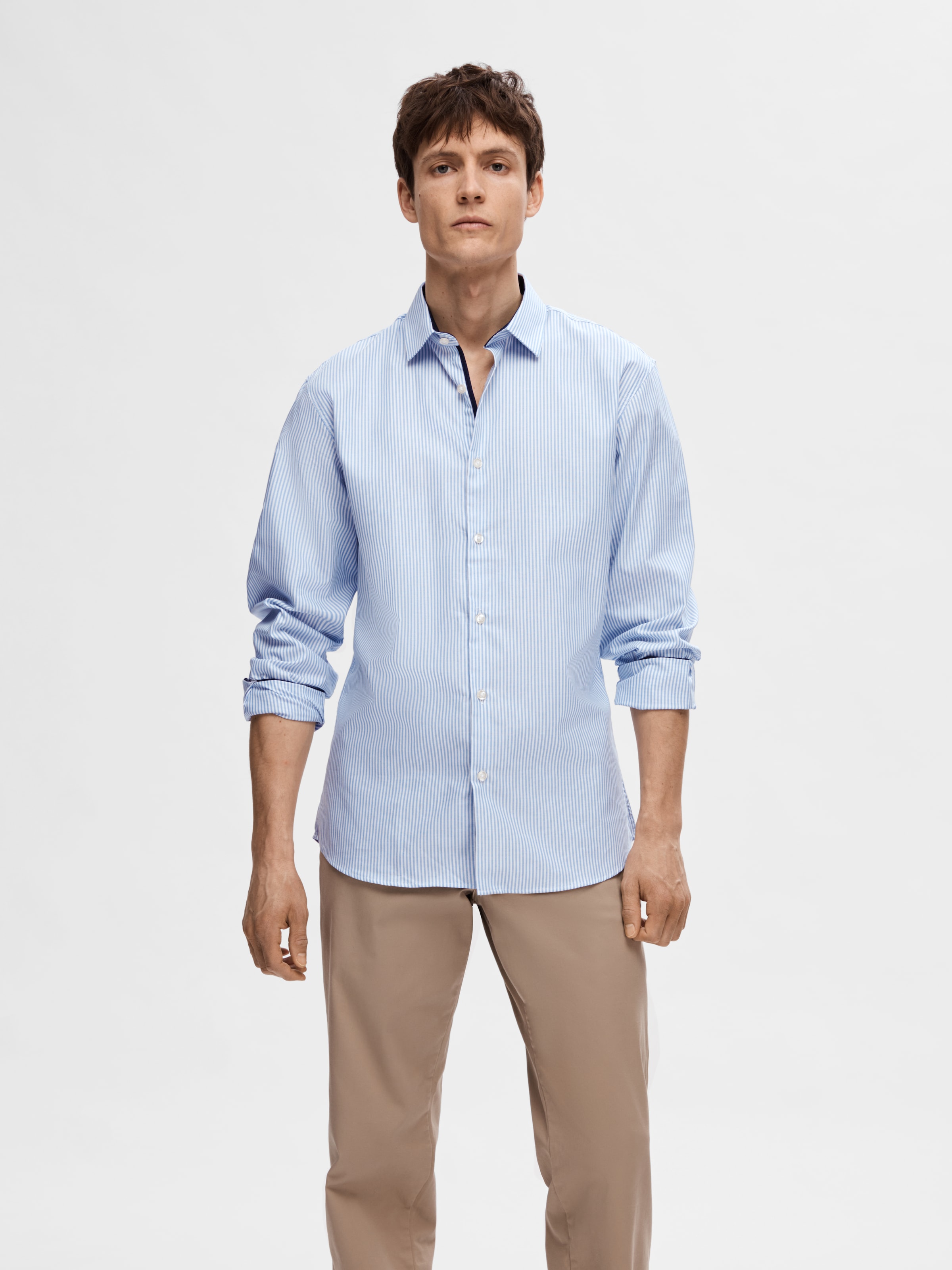 SELECTED HOMME Langarmhemd »SLHSLIMNEW-MARK SHIRT LS NOOS«