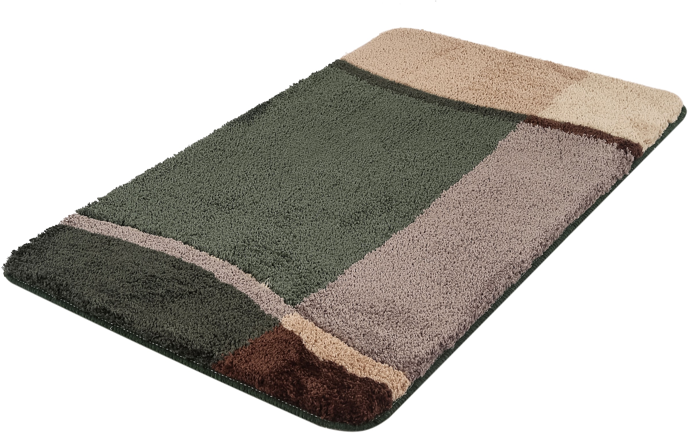my home Tapis de bain »Belio, Badvorleger, Badezimmer Teppich« Höhe 20 mm Badematte, Badteppich, Badematten auch als 2 tlg. Set erhältlich, bunt