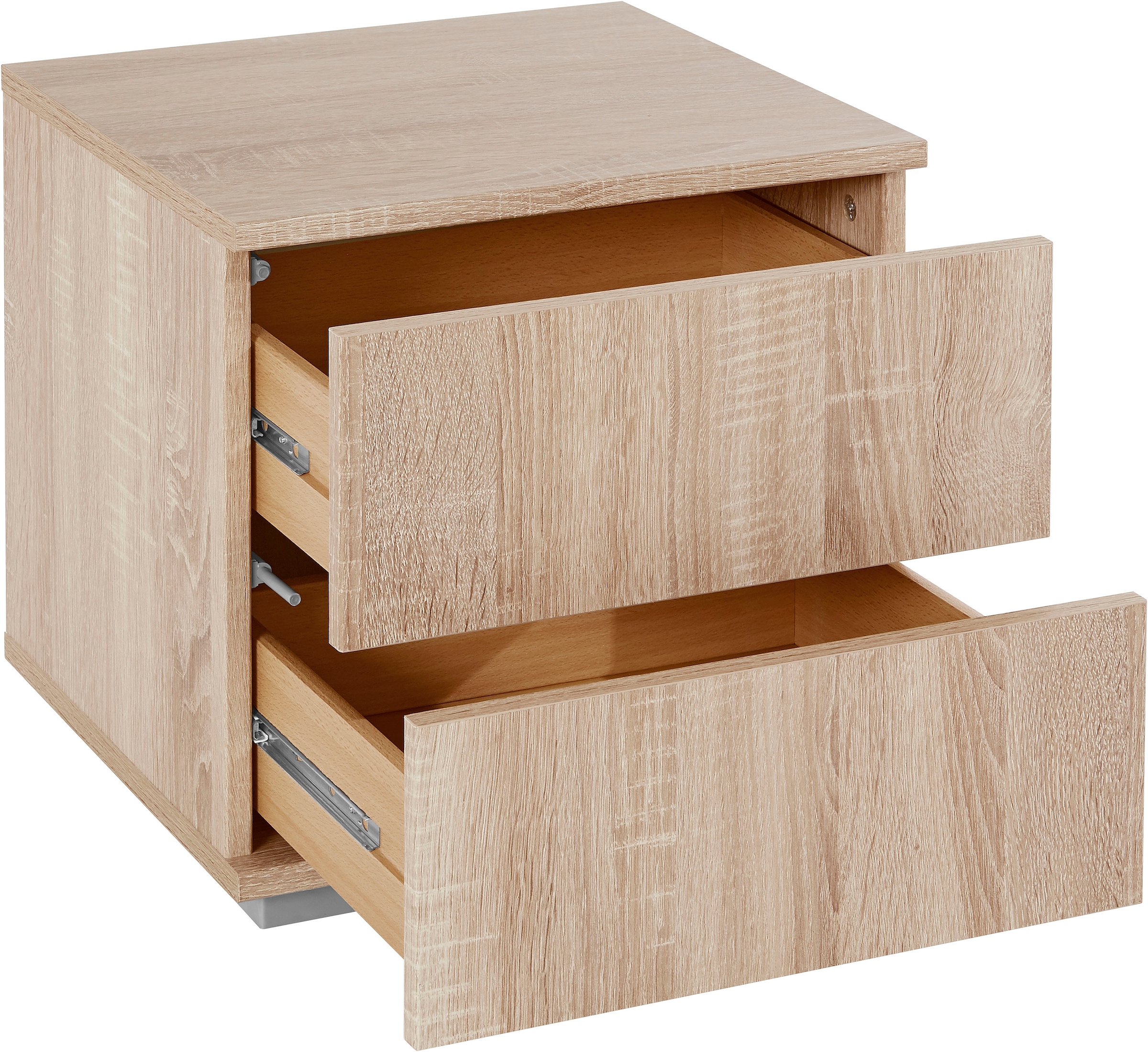 priess Nachtkommode mit LED-Beleuchtung und Push-to-open