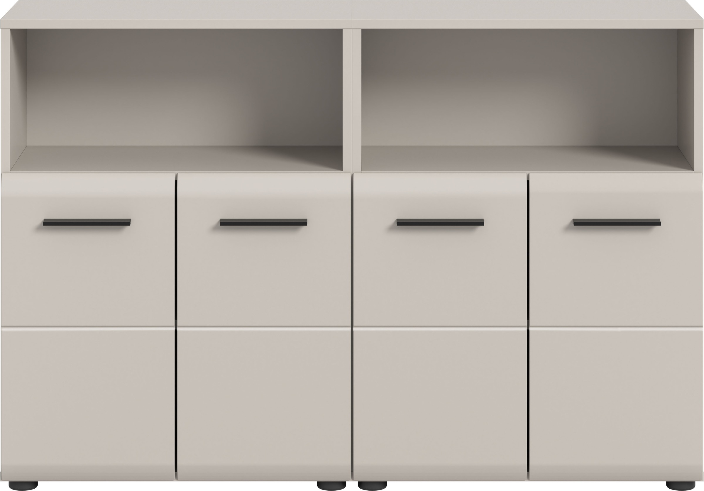 welltime Badmöbel-Set »FLORENZ,  2-teilige Badkombination, hochwertige MDF-Front« Set, 2-teiliges Set bestehend aus: 2 Midischrank breit, 2 Stk. tlg.