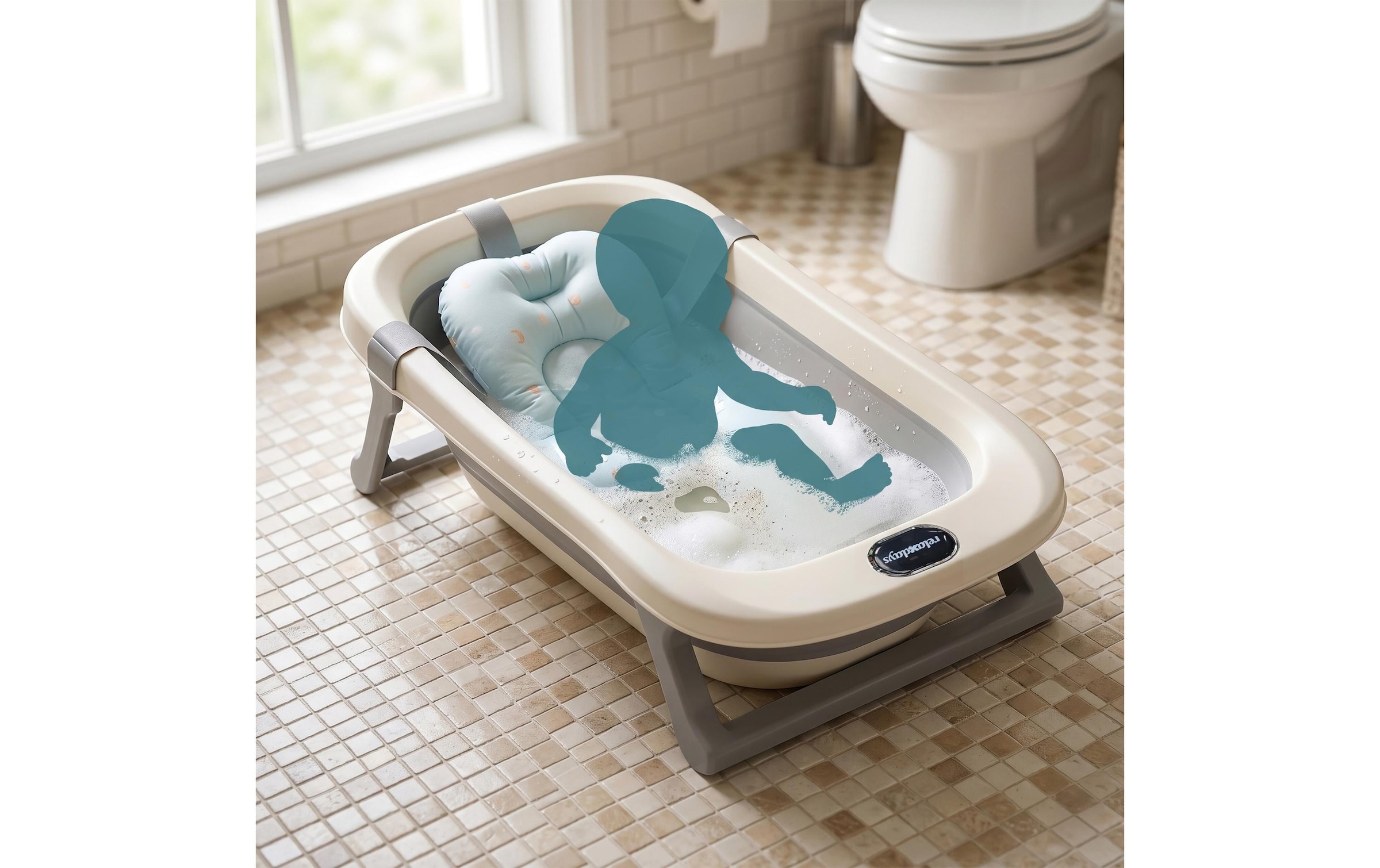 relaxdays Baignoire pour bébé Höhe 20 cm