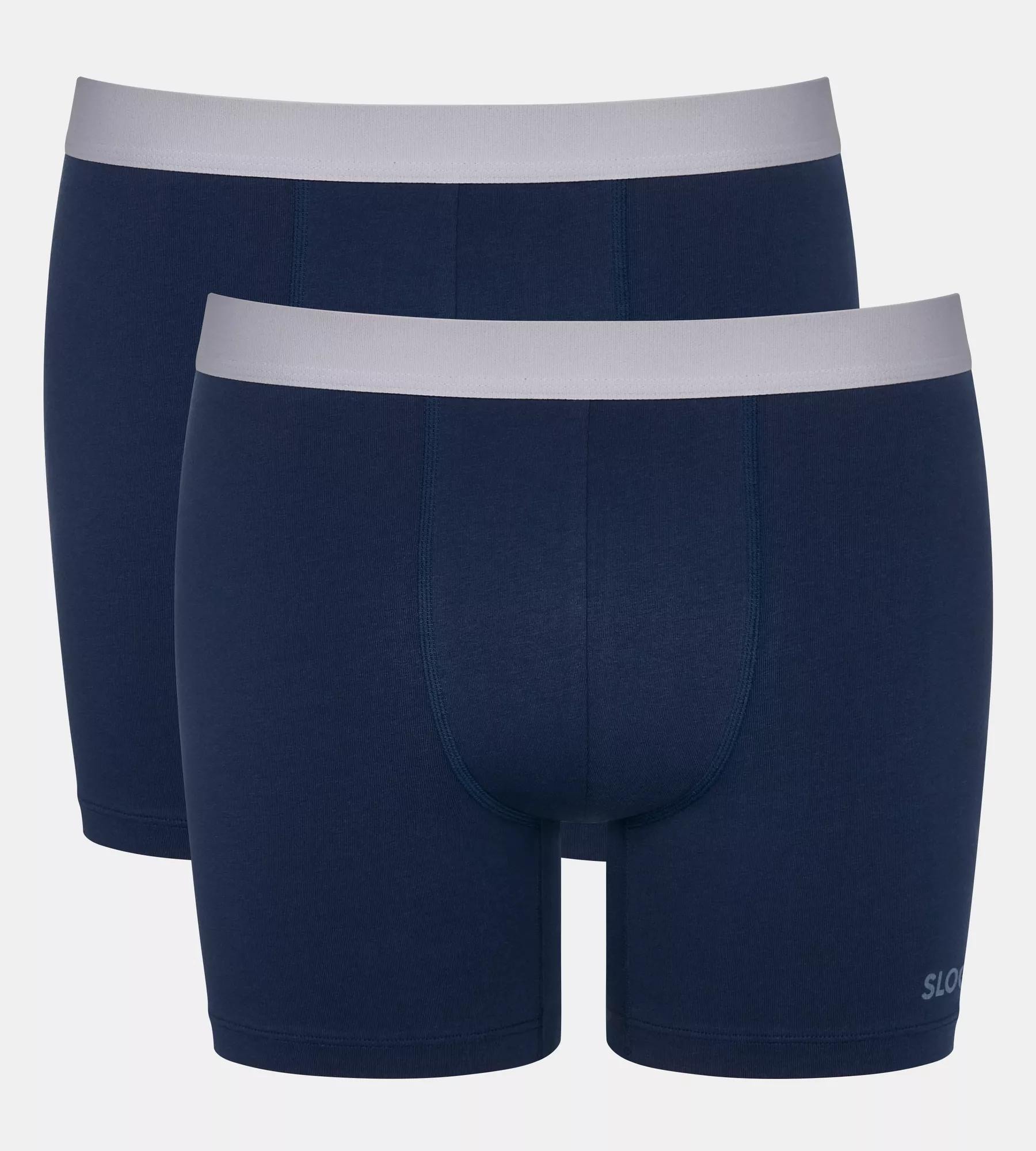 sloggi Boxer »Men GO ABC 2.0« 2er Pack,  längeres Bein, Baumwollmix, weich, elastischer Bund