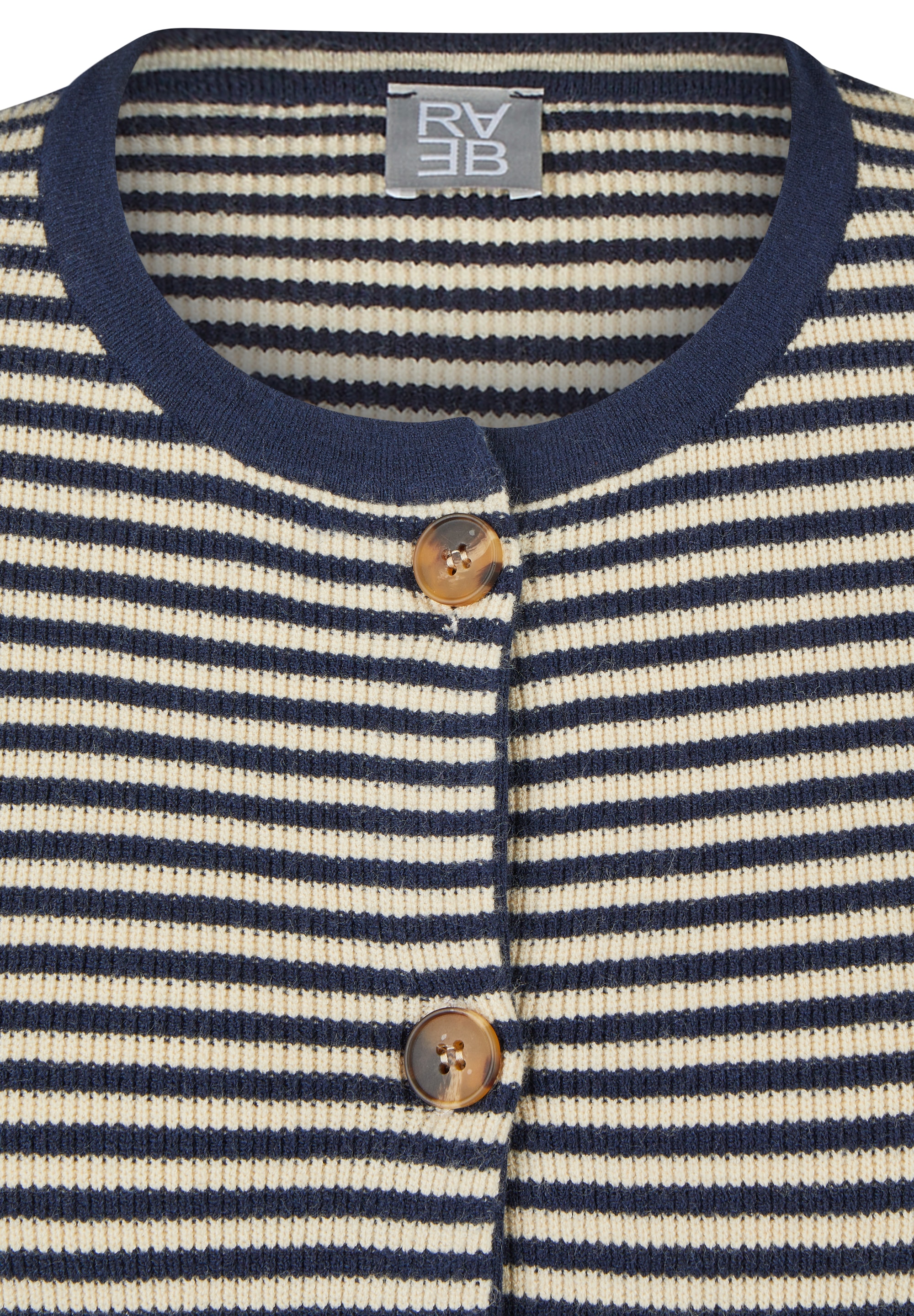 Rabe Cardigan au design rayé et avec fermeture à boutons
