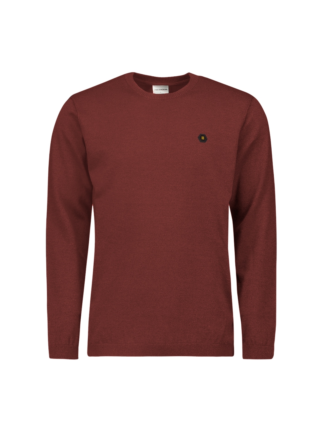 NO EXCESS Rundhalspullover , mit Melange Optik
