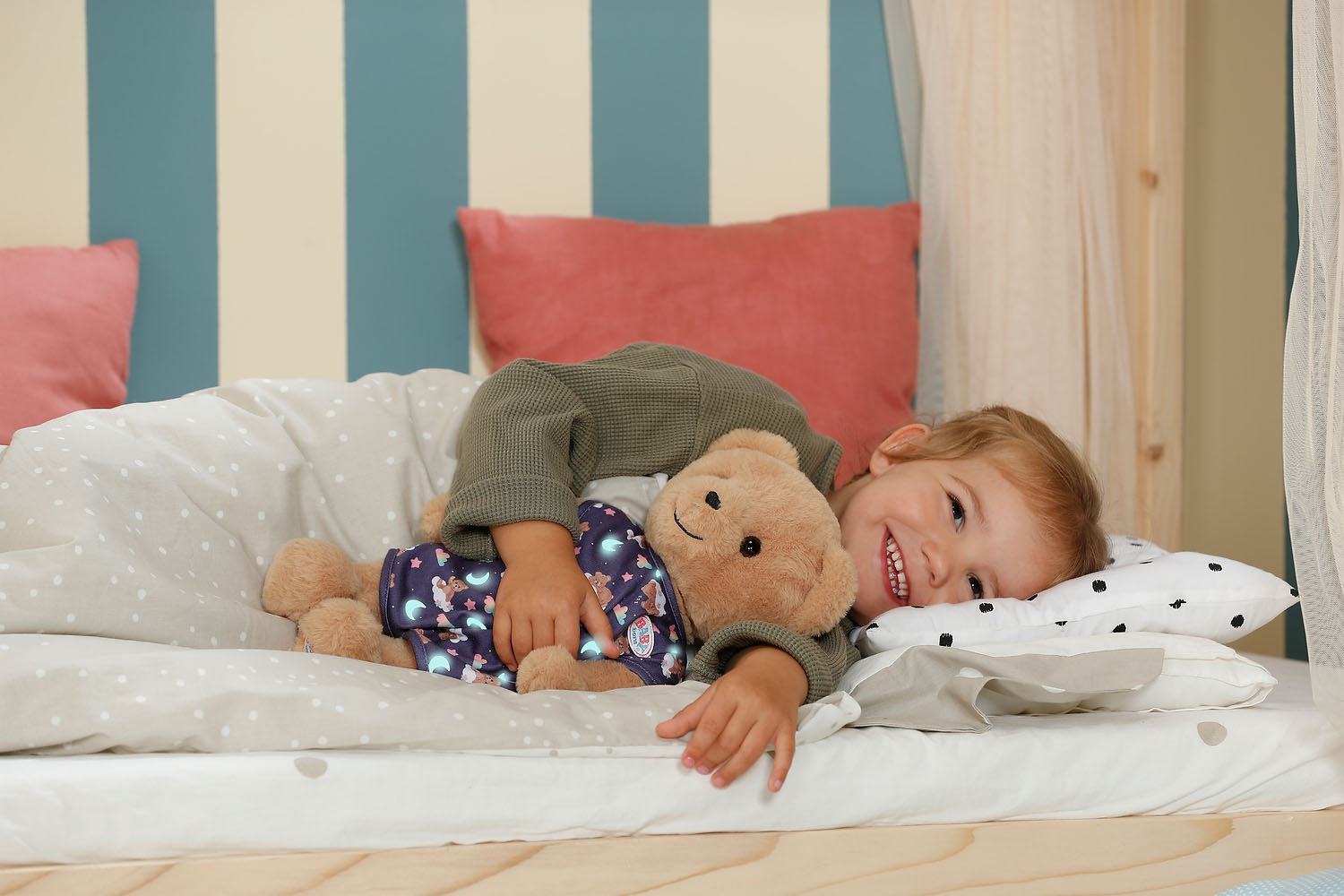 Baby Born Peluche »Teddy mit leuchtendem Schlafanzug«