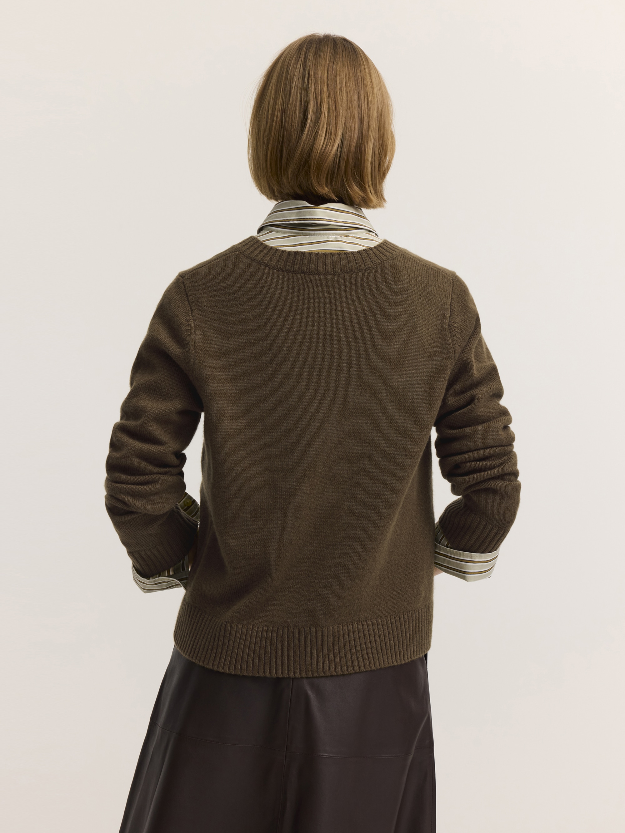 bugatti Pull col V »Regular Fit« cachemire col en V