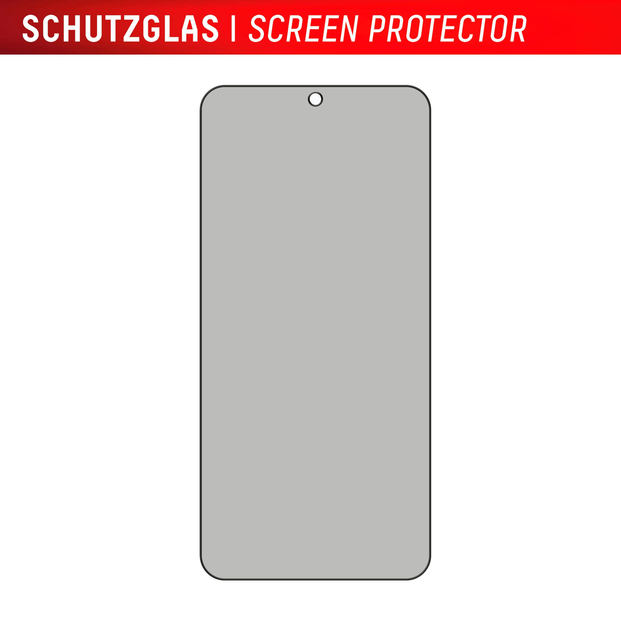 Displex Verre de protection d'écran »Privacy Glass« für Samsung Galaxy S24+;Samsung Galaxy S25+ Blickschutz Displayschutzfolie Displayschutz kratzer-resistent 10H