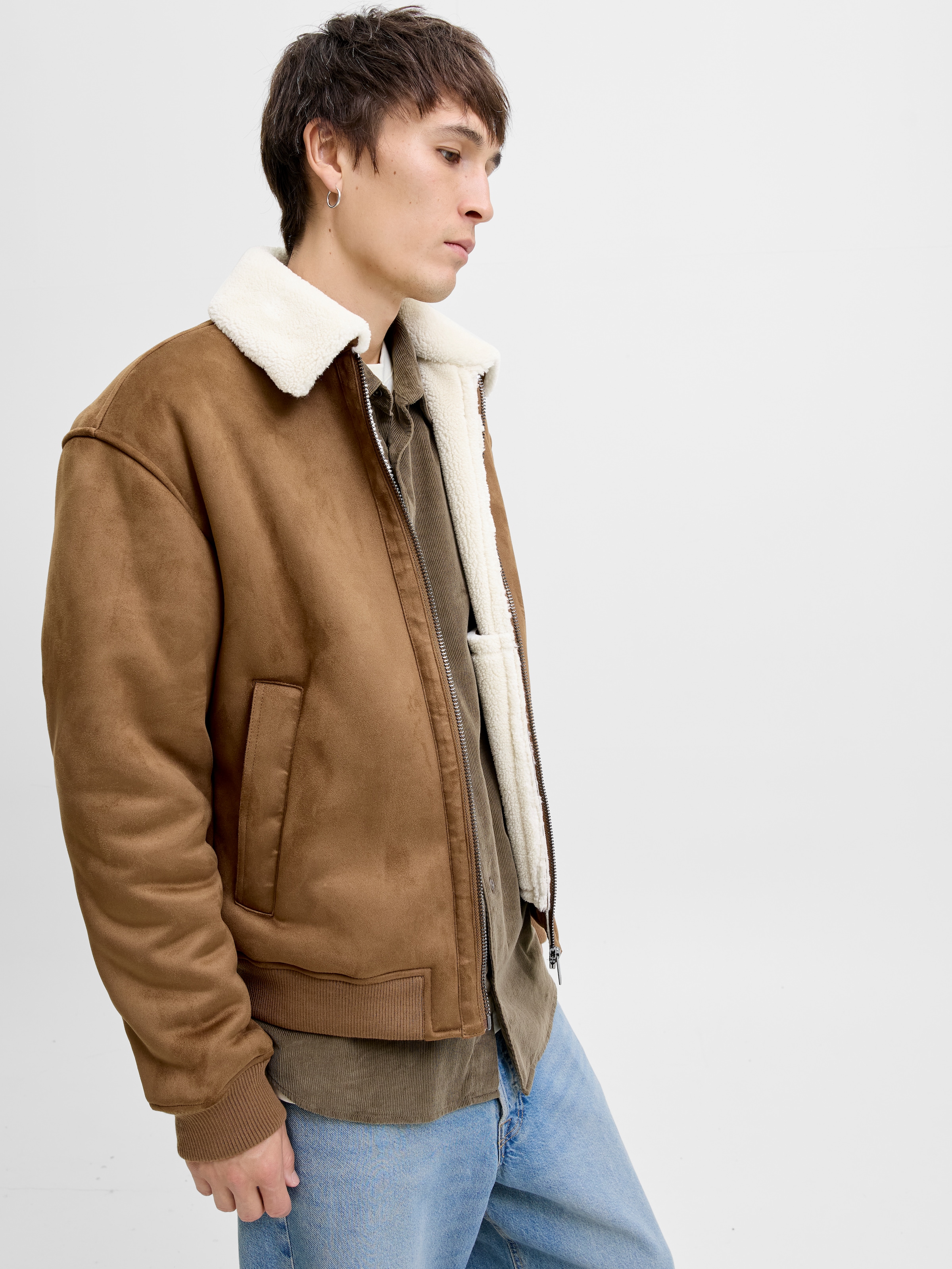 Jack & Jones Bomberjacke »JPRCCLUKE BOMBER JACKET SN« ohne Kapuze