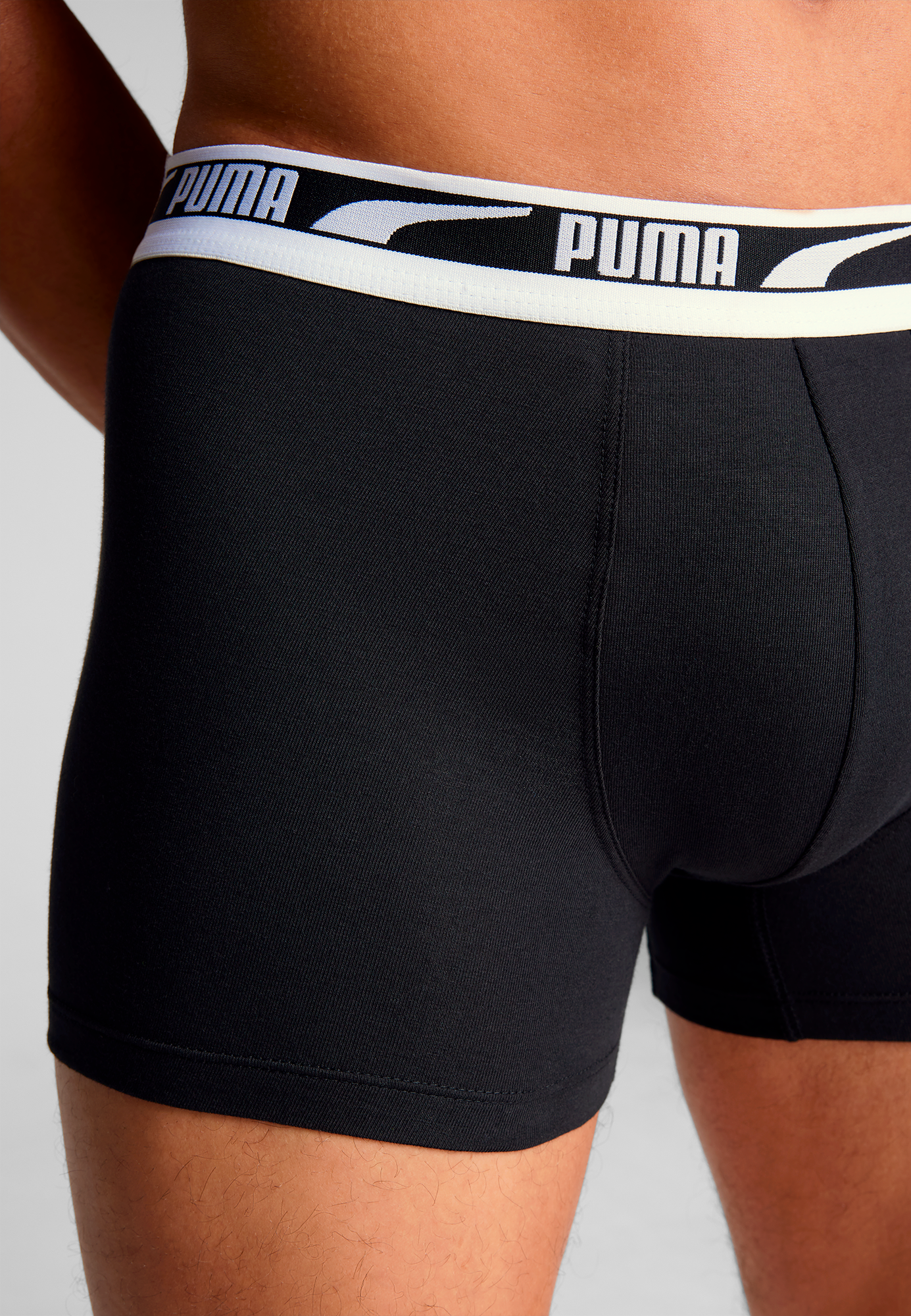 PUMA Boxershorts »PUMA MEN EVERYDAY MULTI LOGO BOXERS 2P« Komfortabler Logobund