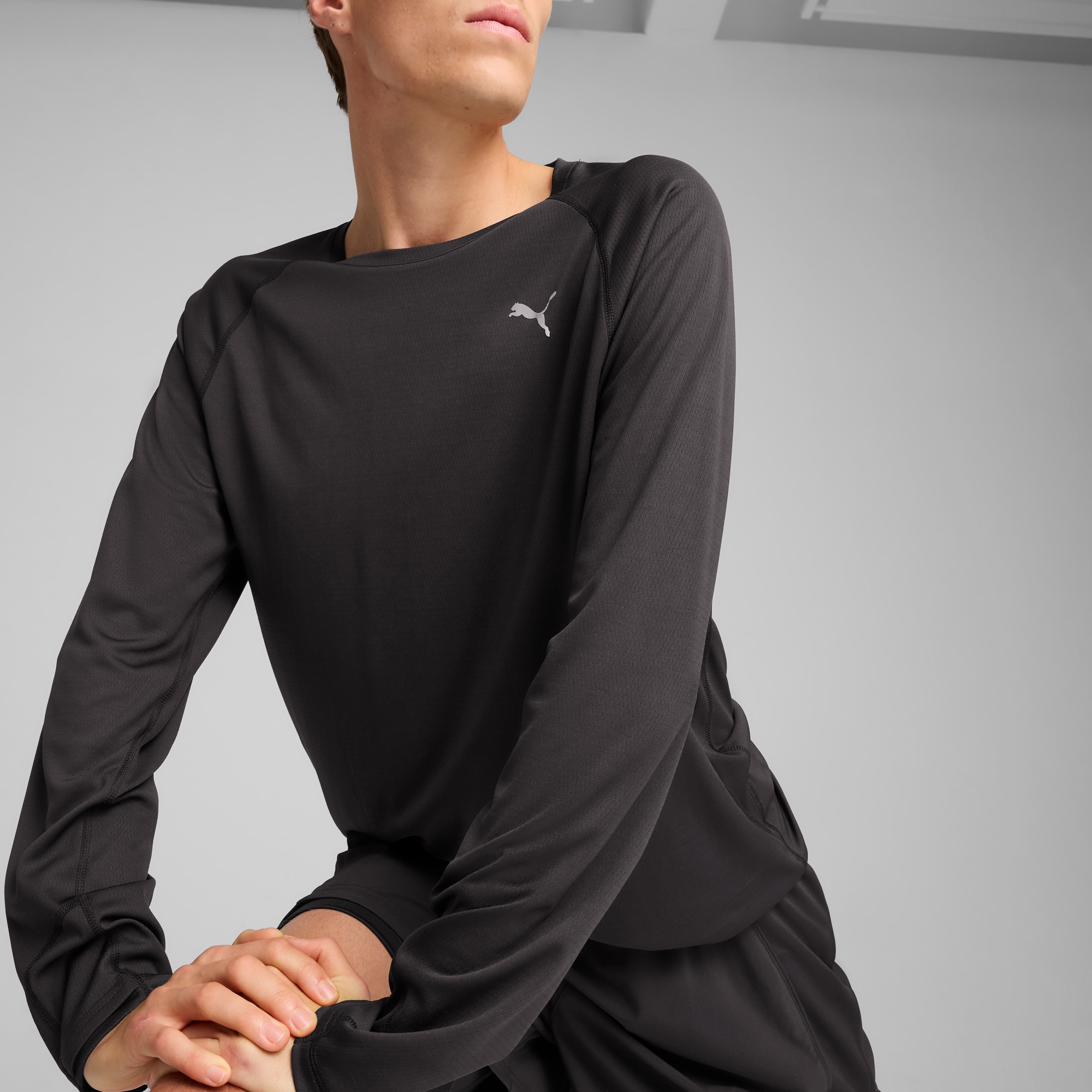 PUMA T-shirt de course »M RUN VELOCITY LONG SLEEVE (POLY)« Regular Fit, mit DryCELL-Technologie, Flatlock-Nähte, atmungsaktiv