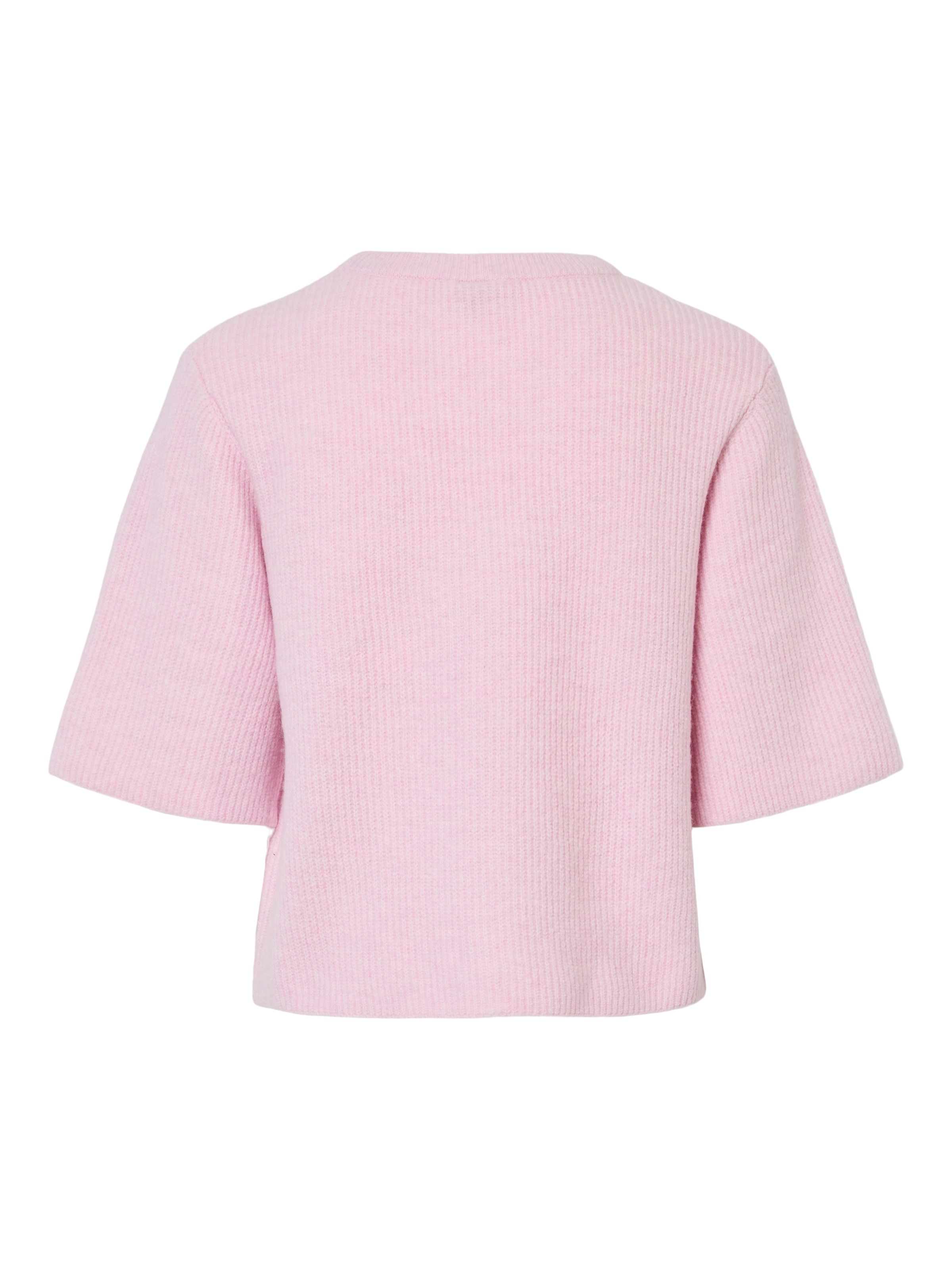 pieces Pull en tricot »PCSILLY SS O-NECK KNIT NOOS BC« mit weiten, kurzen Ärmeln