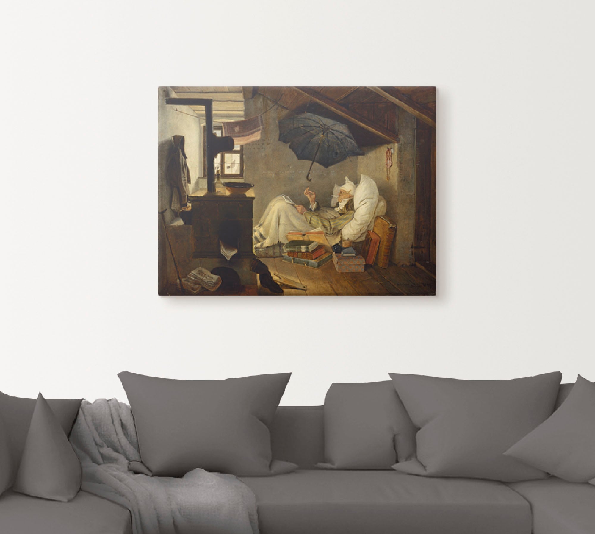 Artland Wandbild »Der arme Poet. 1839« Mann 1 Stk. tlg. als Leinwandbild, Poster in verschied. Grössen