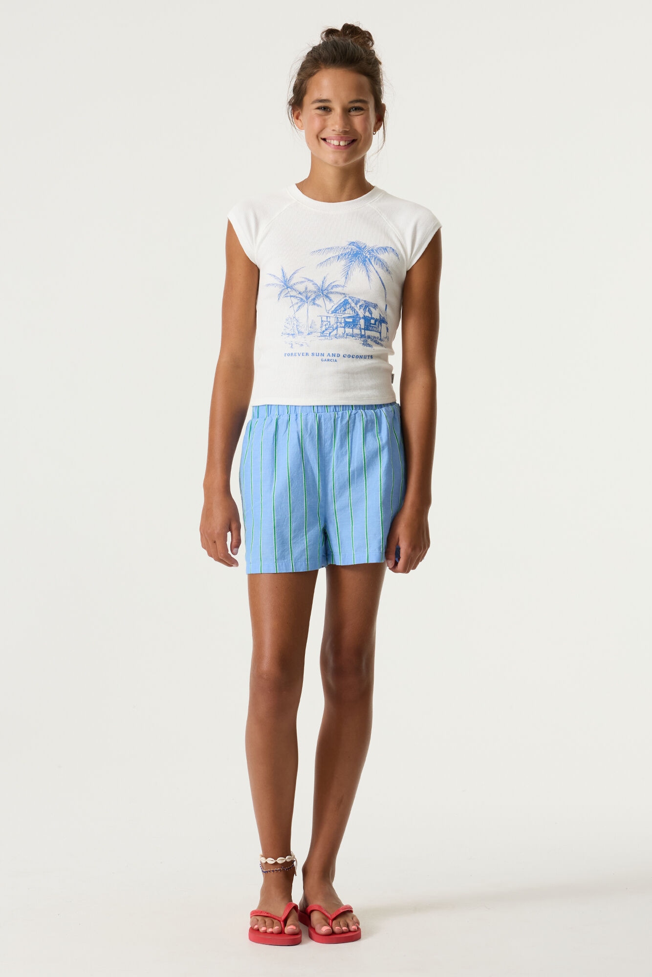 Garcia Bermuda  avec broderie logo for GIRLS