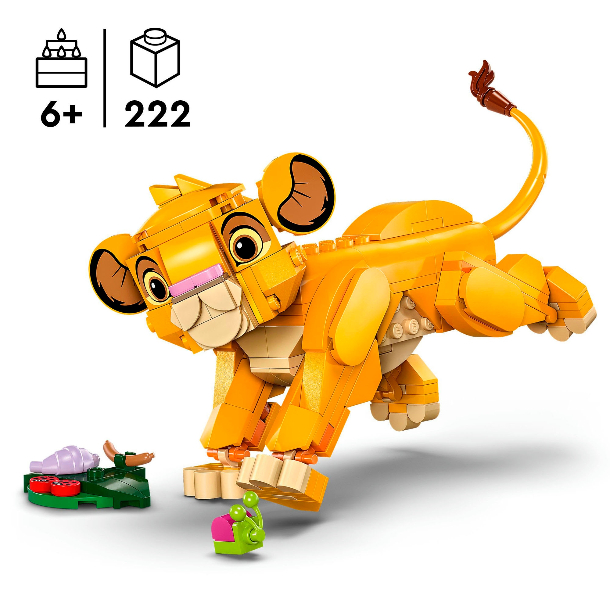 LEGO® Pions de construction »Simba, das Löwenjunge des Königs (43243), LEGO Disney Classic« Made in Europe