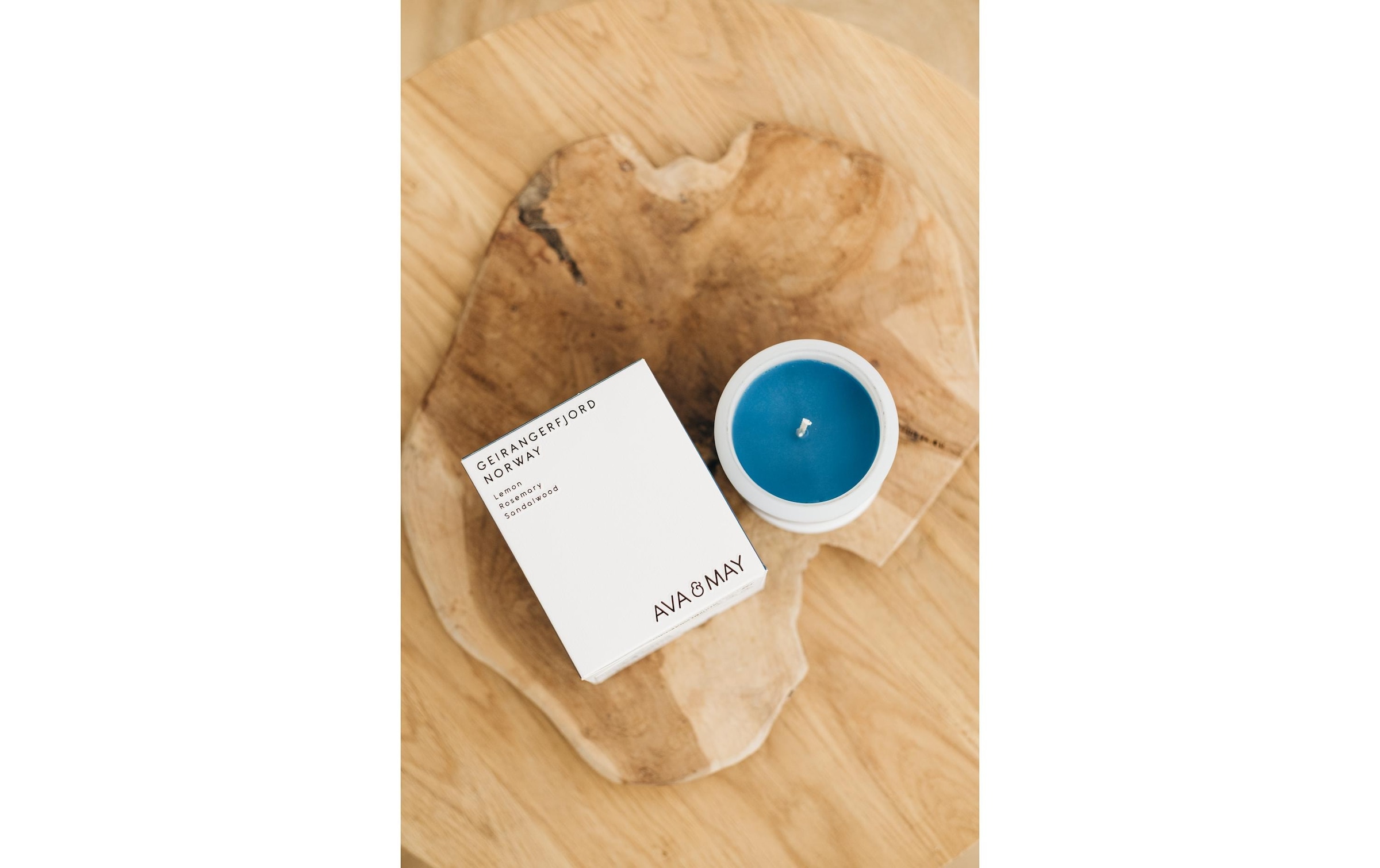 AVA & MAY Bougie parfumée »Geirangerfjord 200 g«
