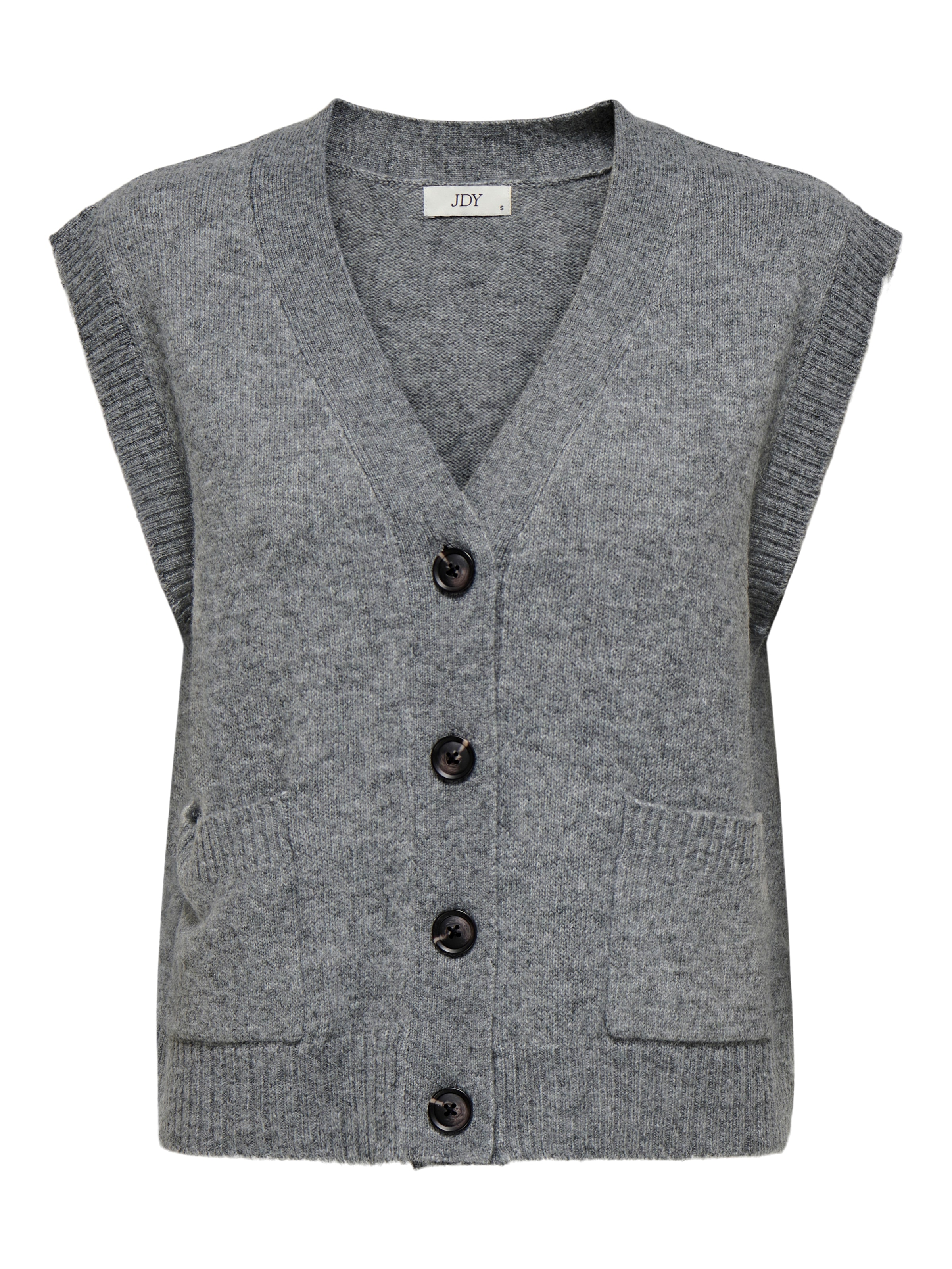 JDY »JDYSUPER S/L V-NECK VEST KNT NOOS« mélange de matériaux