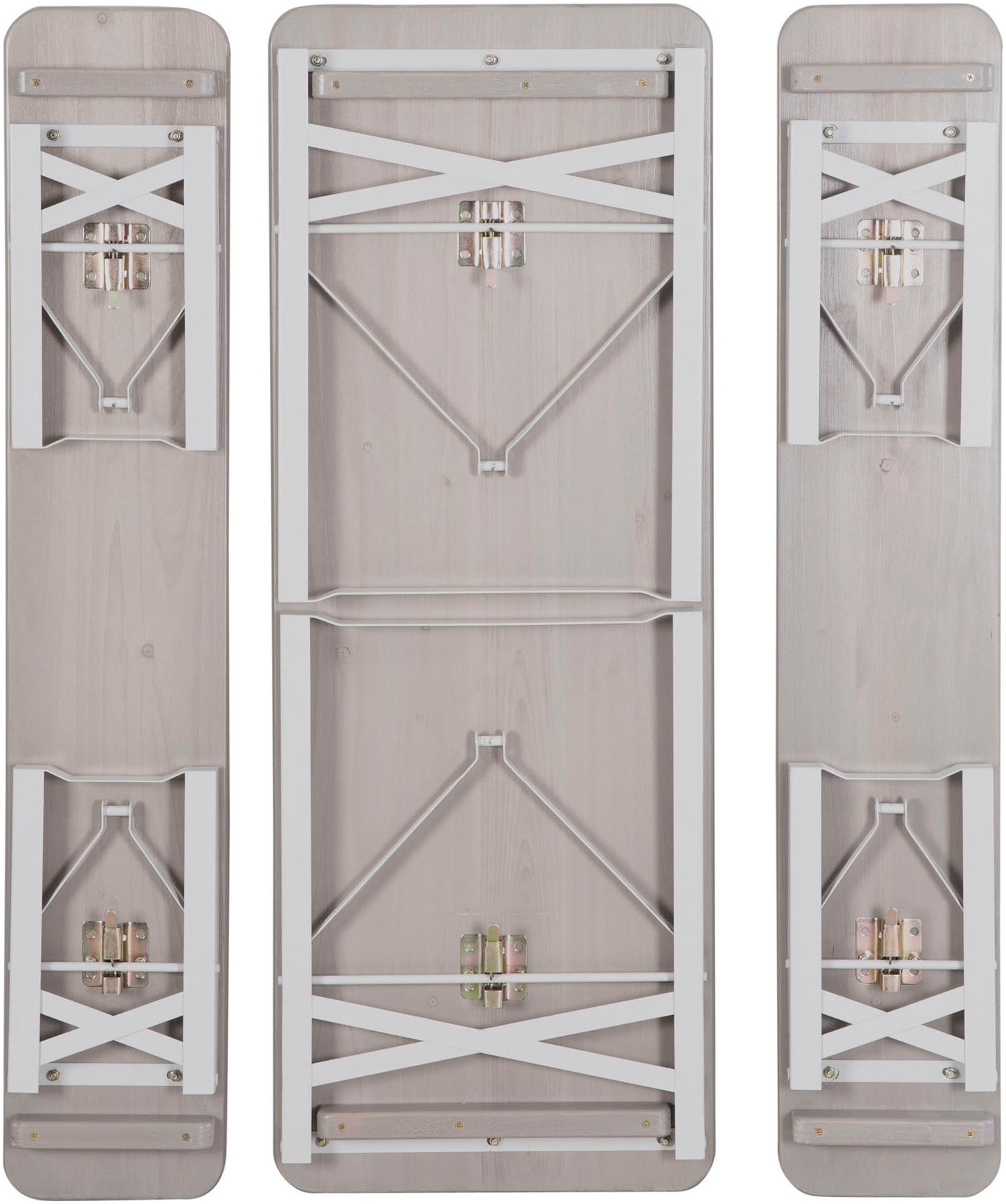 roba® Kindersitzgruppe »Outdoor Party-Garnitur für Kinder, grau lasiert, aus Holz« 3 Stk. tlg. FSC® - schützt Wald