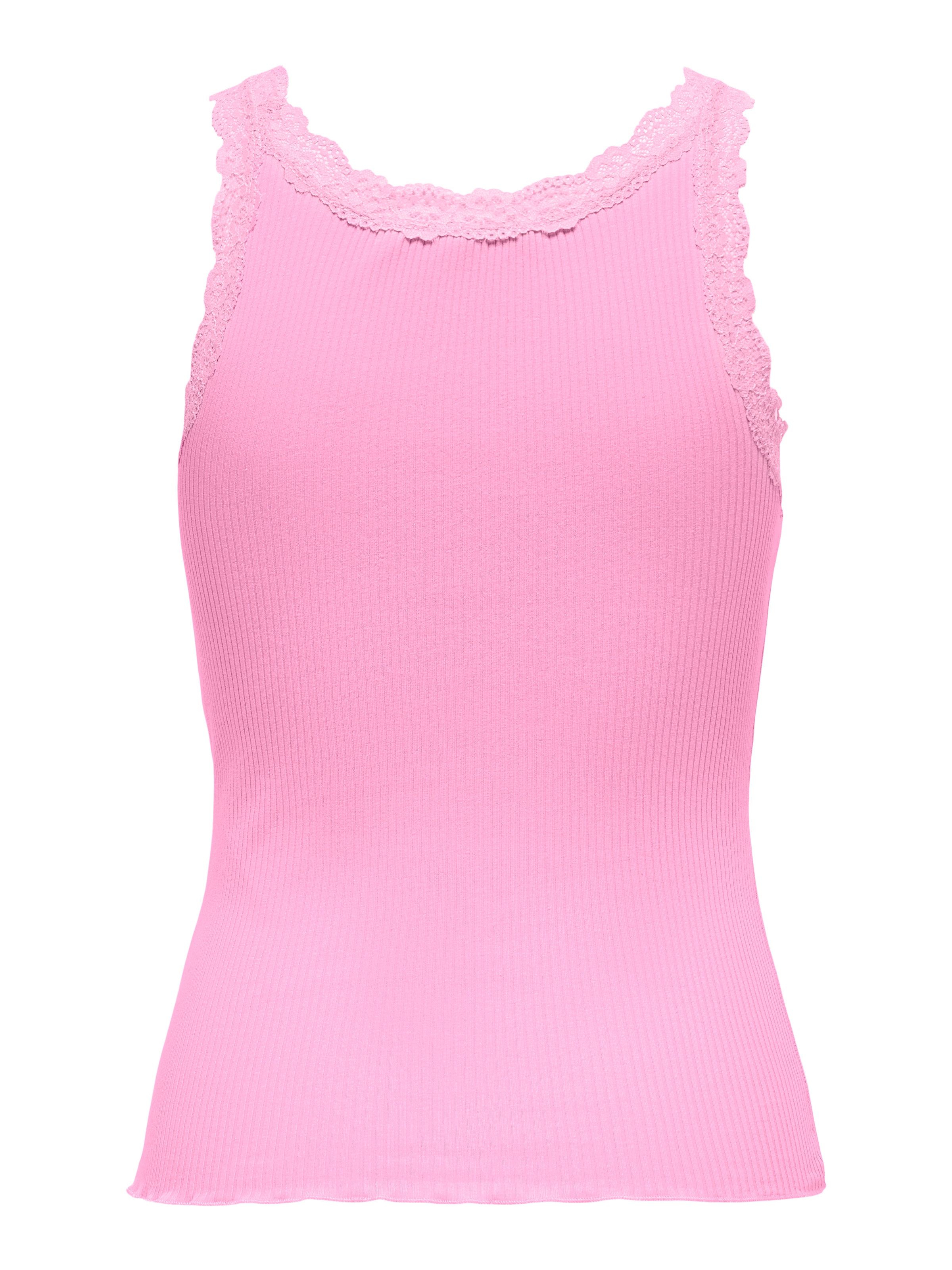 ONLY Débardeur »ONLSARA – Tanktop mit Spitzendetail am Ausschnitt« Baumwollmischung, regular fit