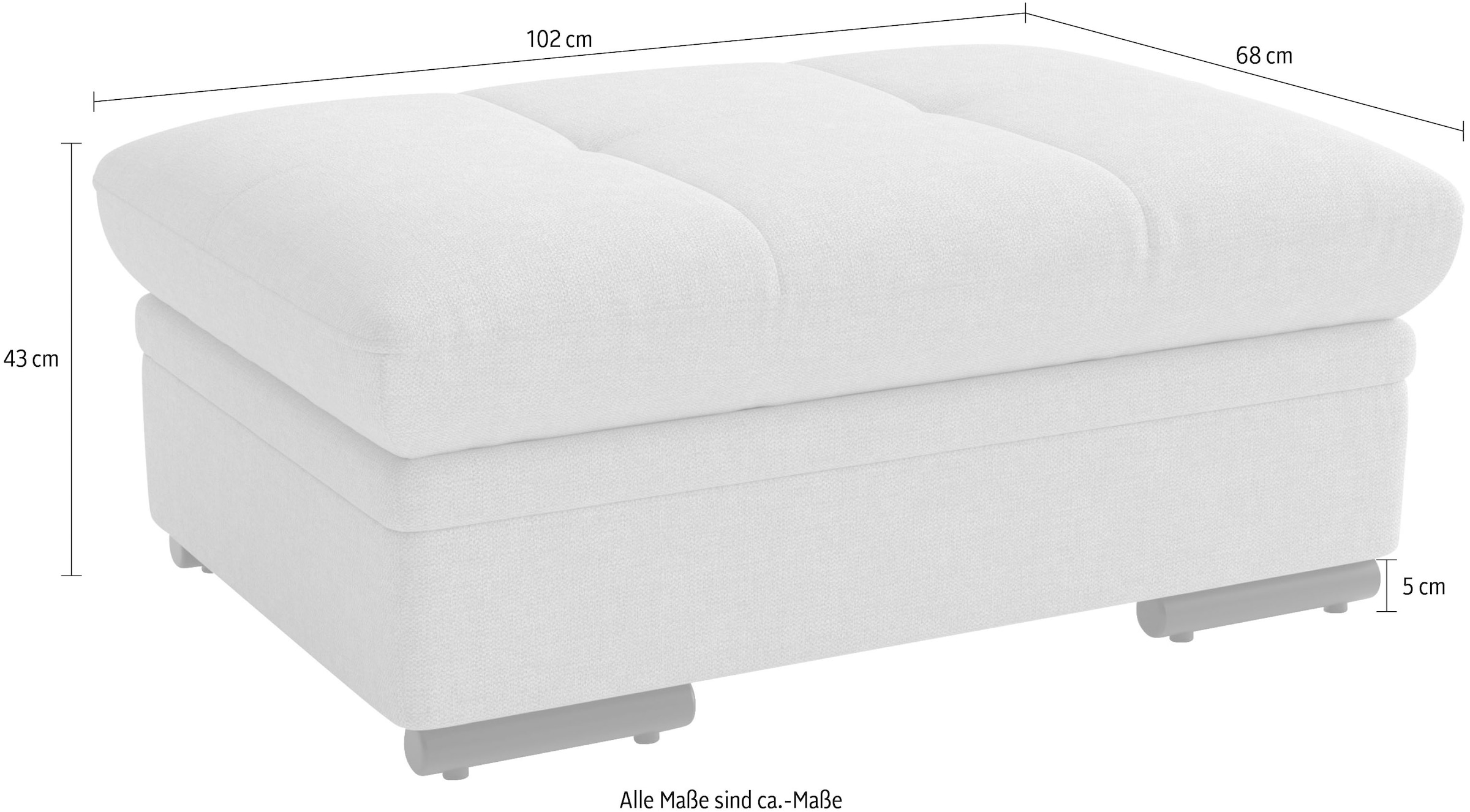sit&more Tabouret rembourré »Viola« mit praktischen Stauraum