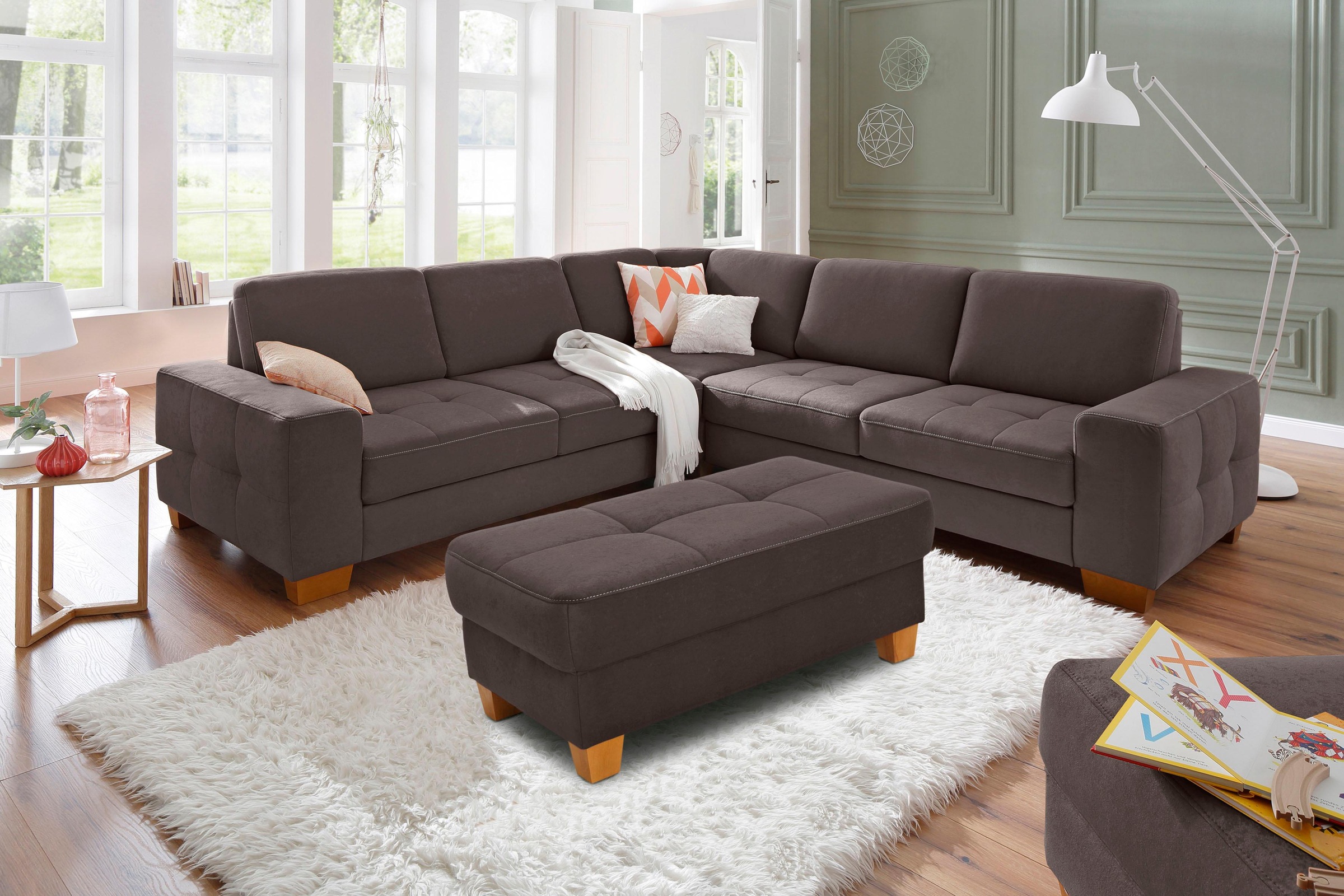 Home affaire Tabouret »Puccini« mit Kontrastnaht