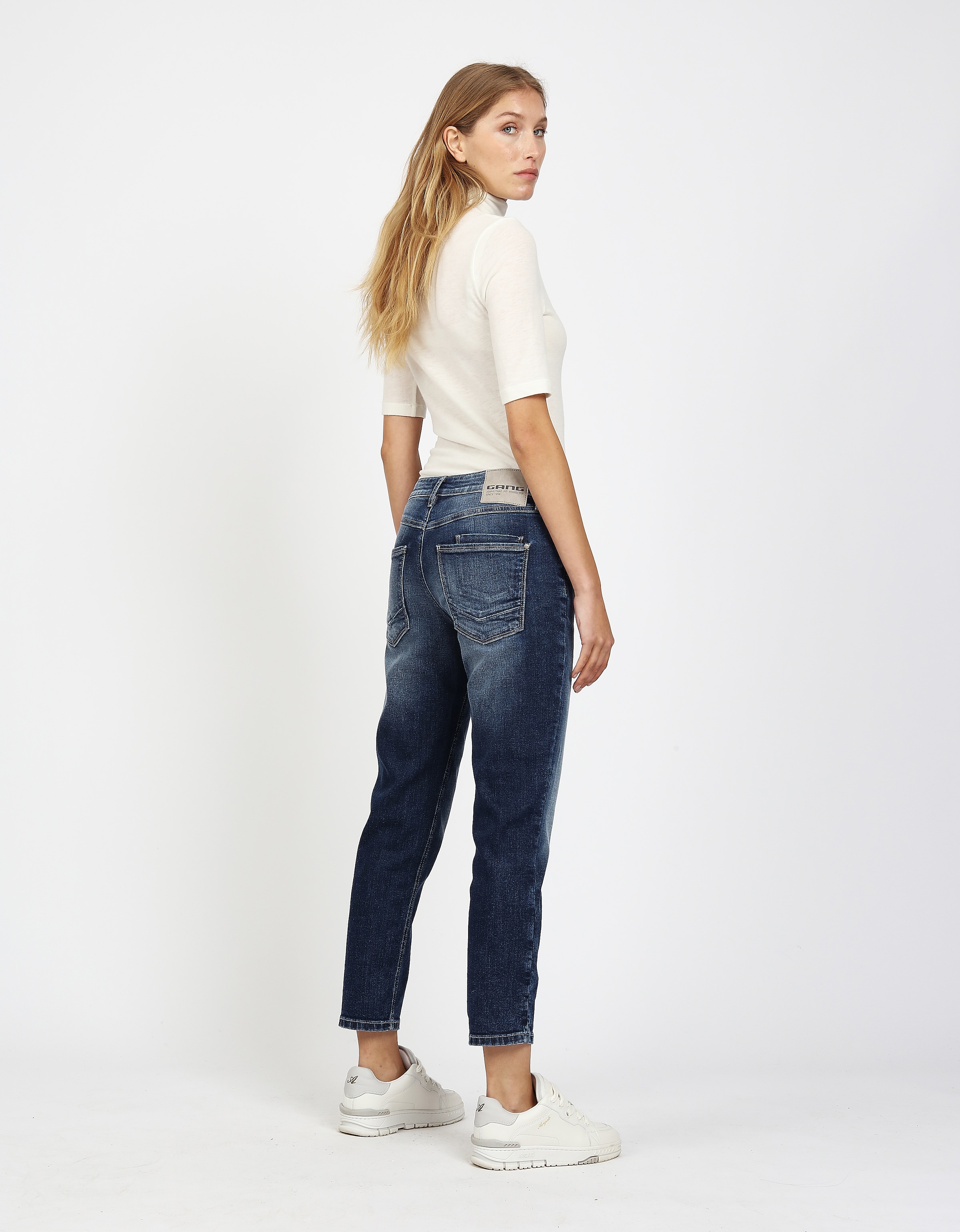 GANG Jeans boyfriend »94NADIA« Style 5 poches avec fermeture éclair et bouton