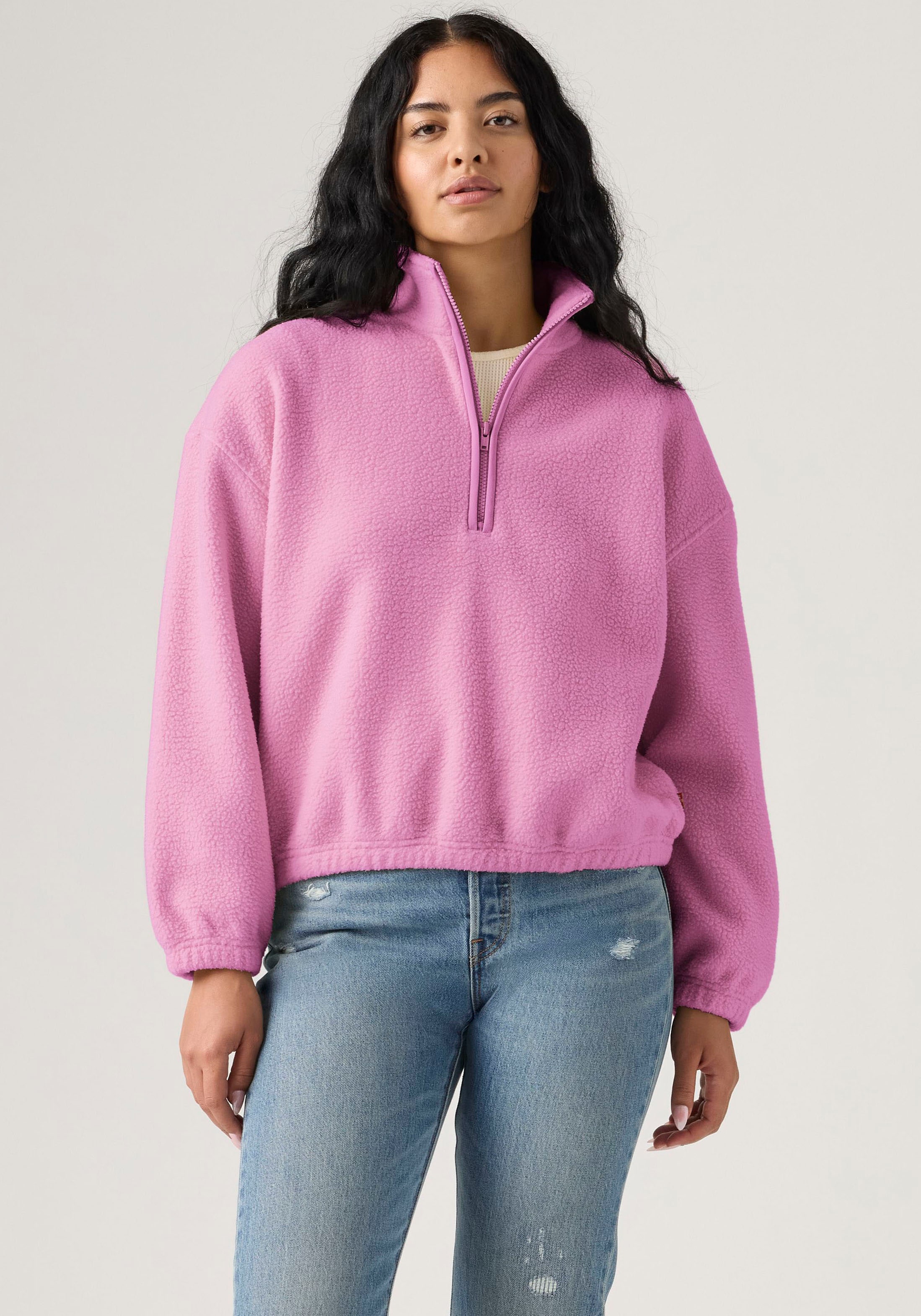 Levi's® Pull en polaire »LSE_DELTA 1/4 ZIP«, Qualité polaire facile d'entretien
