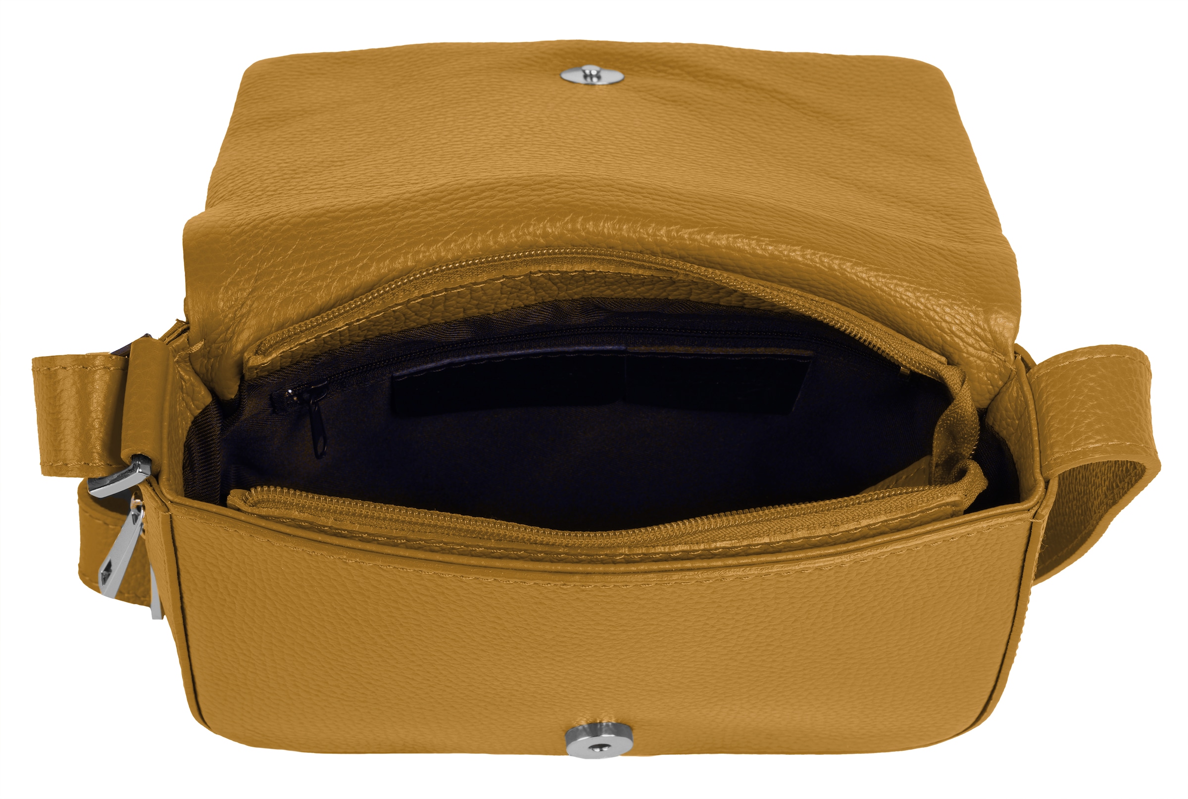 Cluty Sac à bandoulière »CLUTY Damen echt Leder, Made in Italy« cuir véritable, fabriqué en Italie