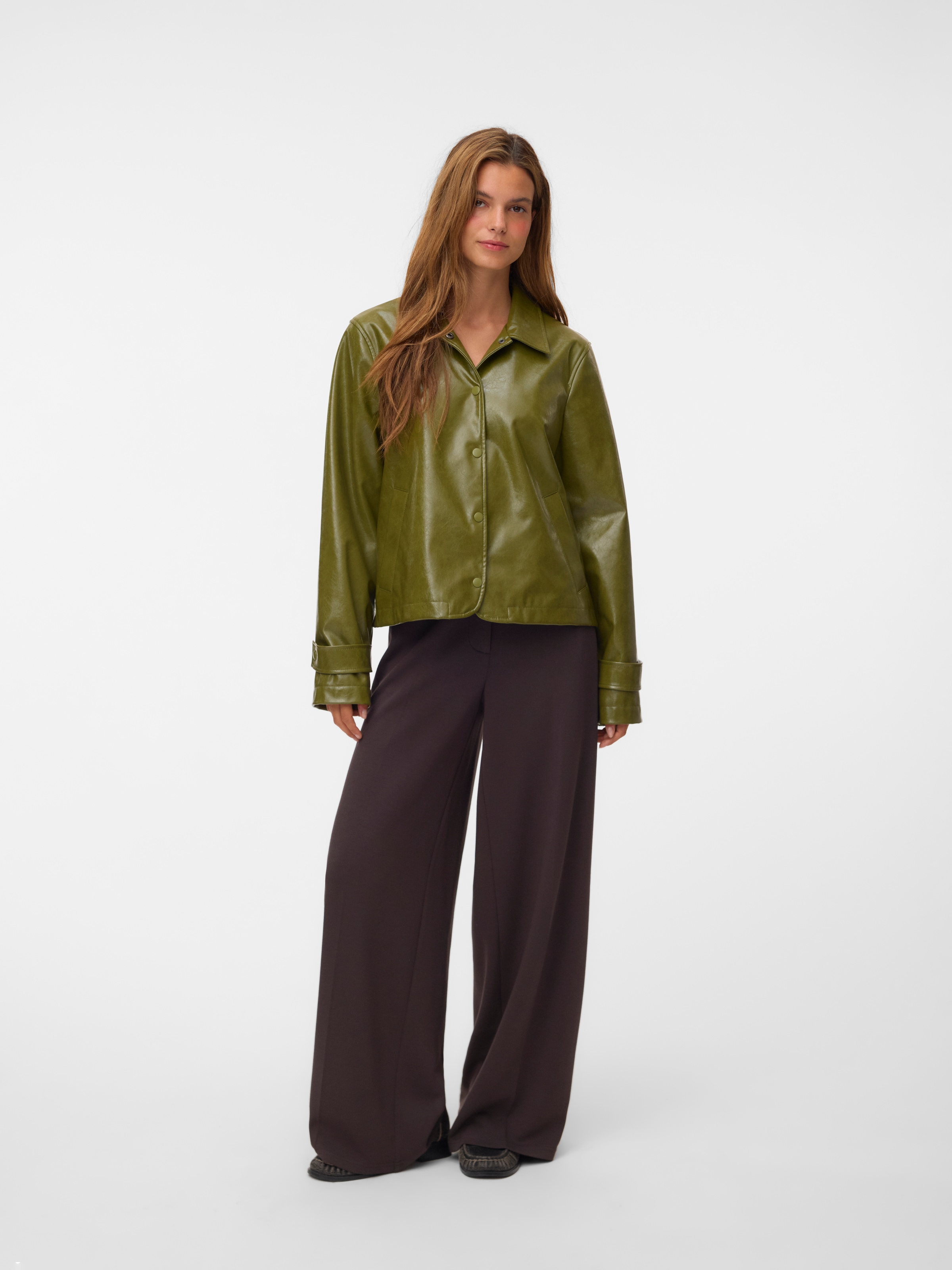 Vero Moda Pantalon de costume »VMBELLIS MW WIDE PANT NOOS«  Mélange de matériaux, coupe large