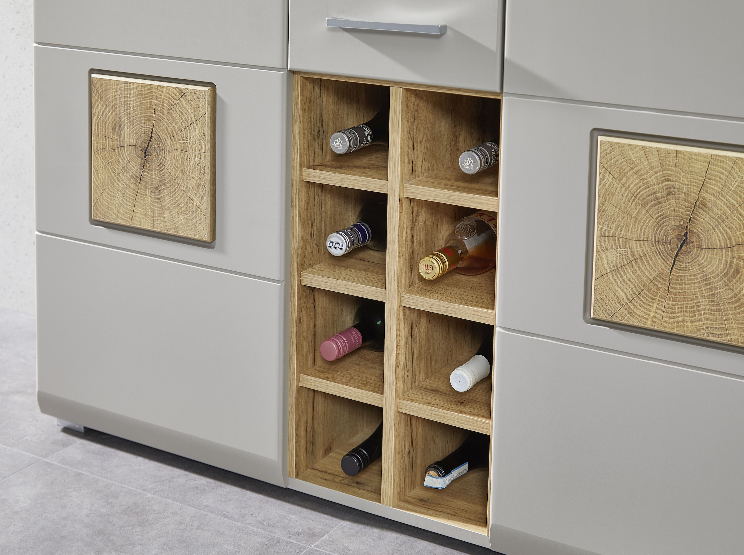 Innostyle Barschrank »FUN PLUS II« 2 Holztüren, 19 Fächer, 1 Klappe,  Softclose, ABS Kantenschutz