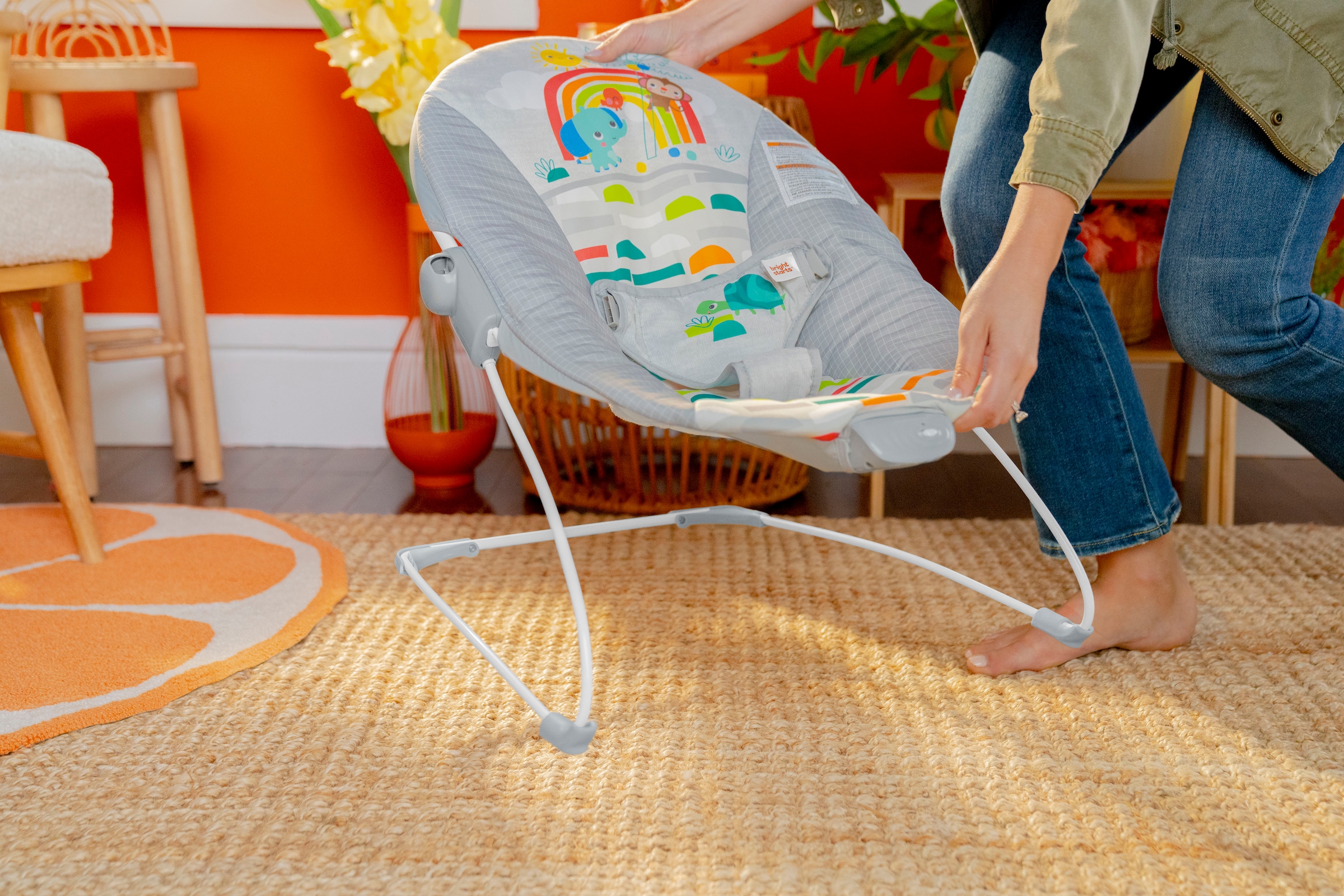 Bright Starts Babywippe »Playful Paradise™ Vibrating Bouncer« bis 9 kg mit Sound-Effekt